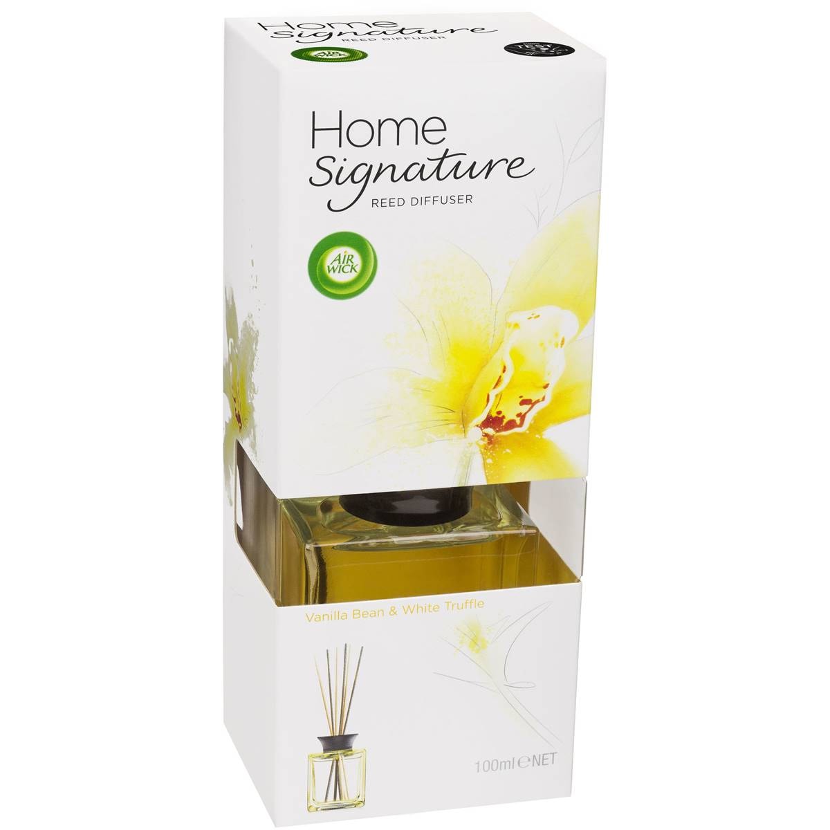 Air Wick Home Signature Reed Diffuser Vanilla Bean & White Truffle Each