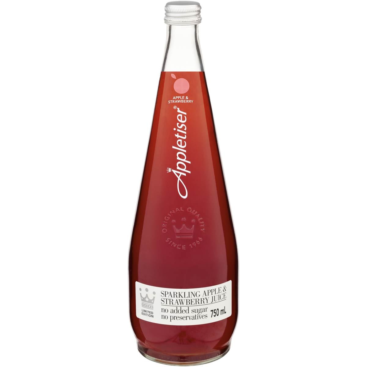 Appletiser Sparkling Juice Apple & Strawberry 750ml Woolworths