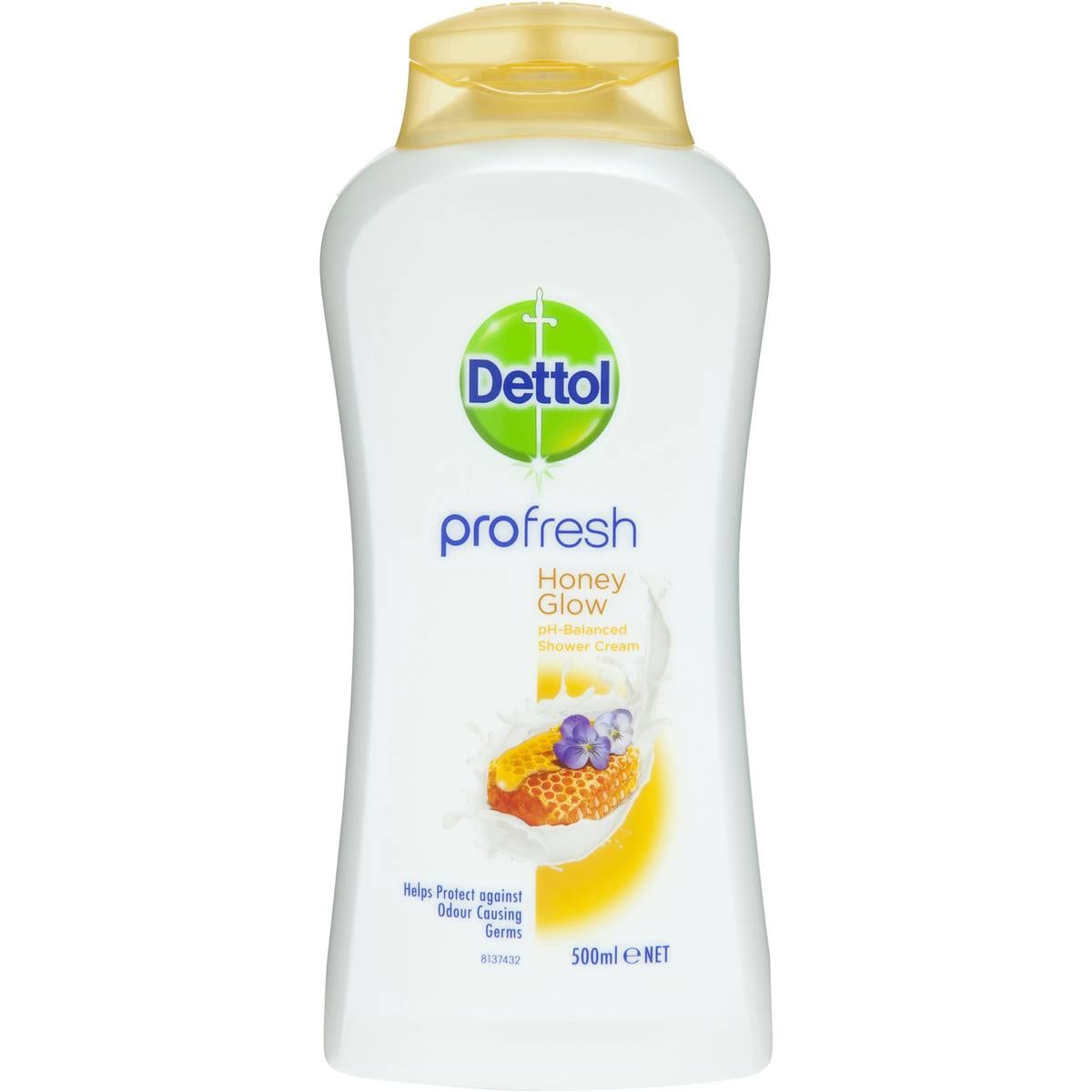 Dettol Profresh Shower Cream Body Wash Honey Glow 500ml Woolworths