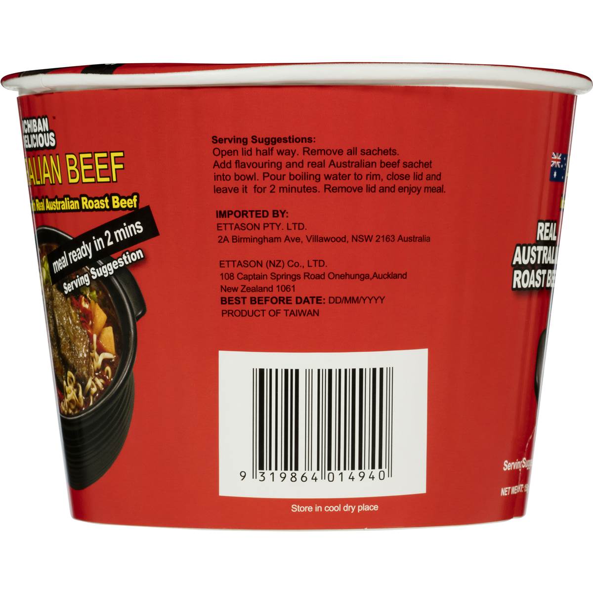 Ichiban Noodle Bowl Roast Beef 150g Woolworths