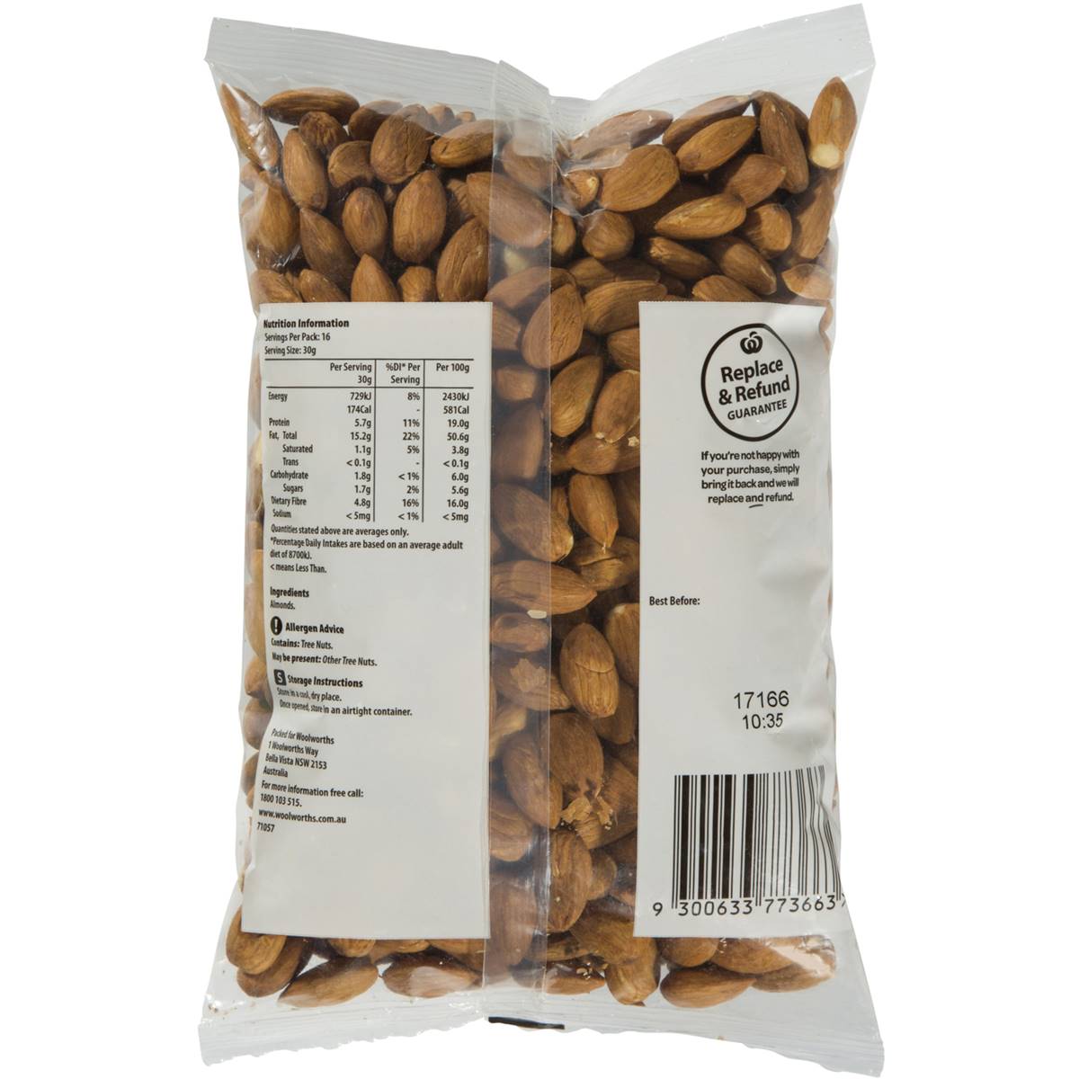 Woolworths Almond Kernels 500g | Woolworths