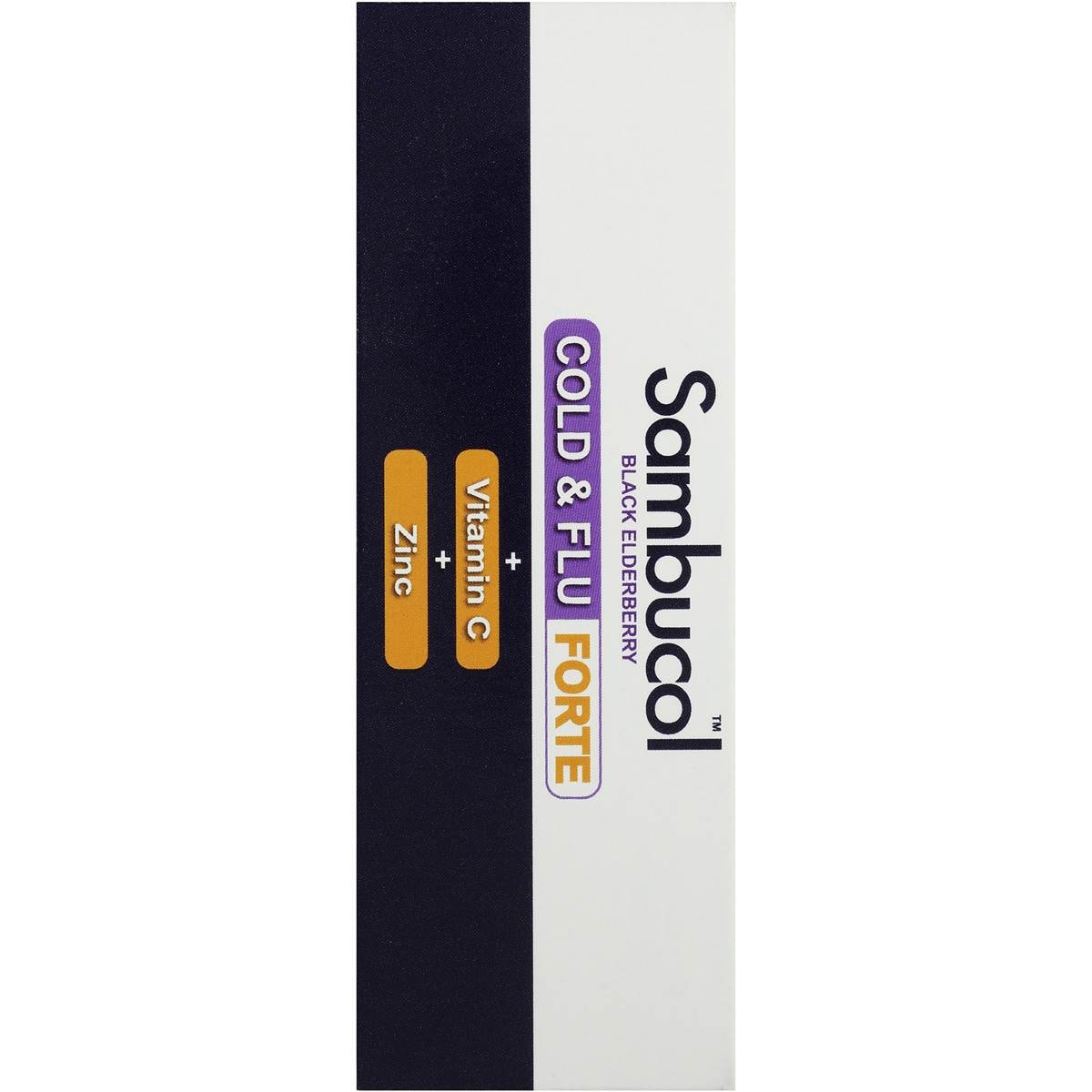 Sambucol Cold & Flu Forte Plus Vit C & Zinc Capsules 24pk Woolworths