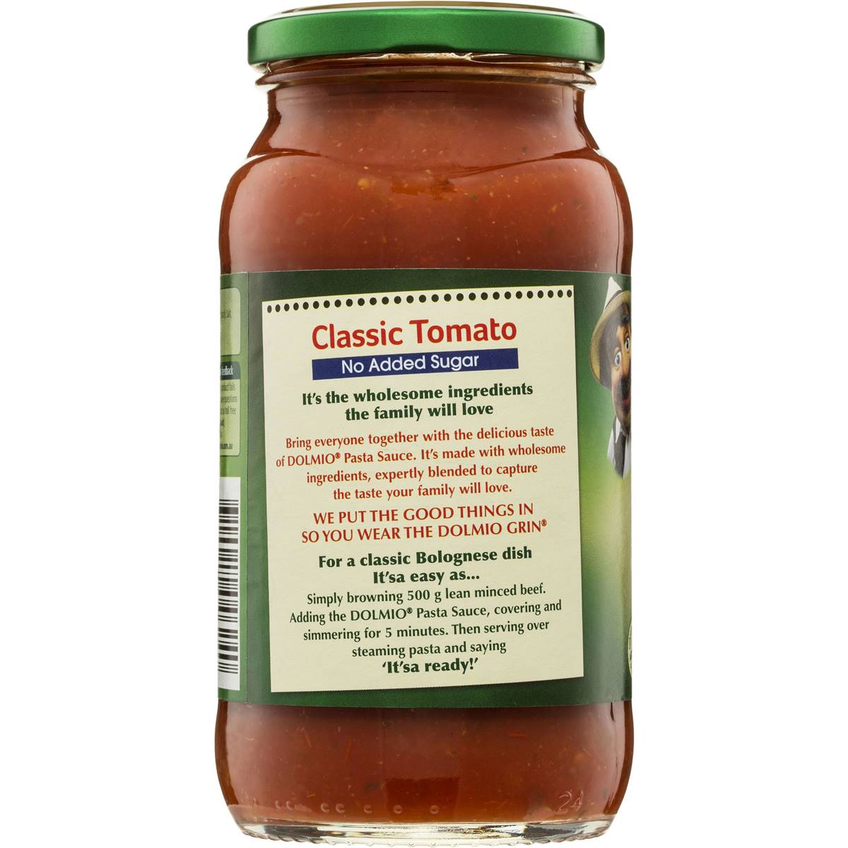 Dolmio Traditional Recipe Tomato Pasta Sauce No Added Sugar 500g
