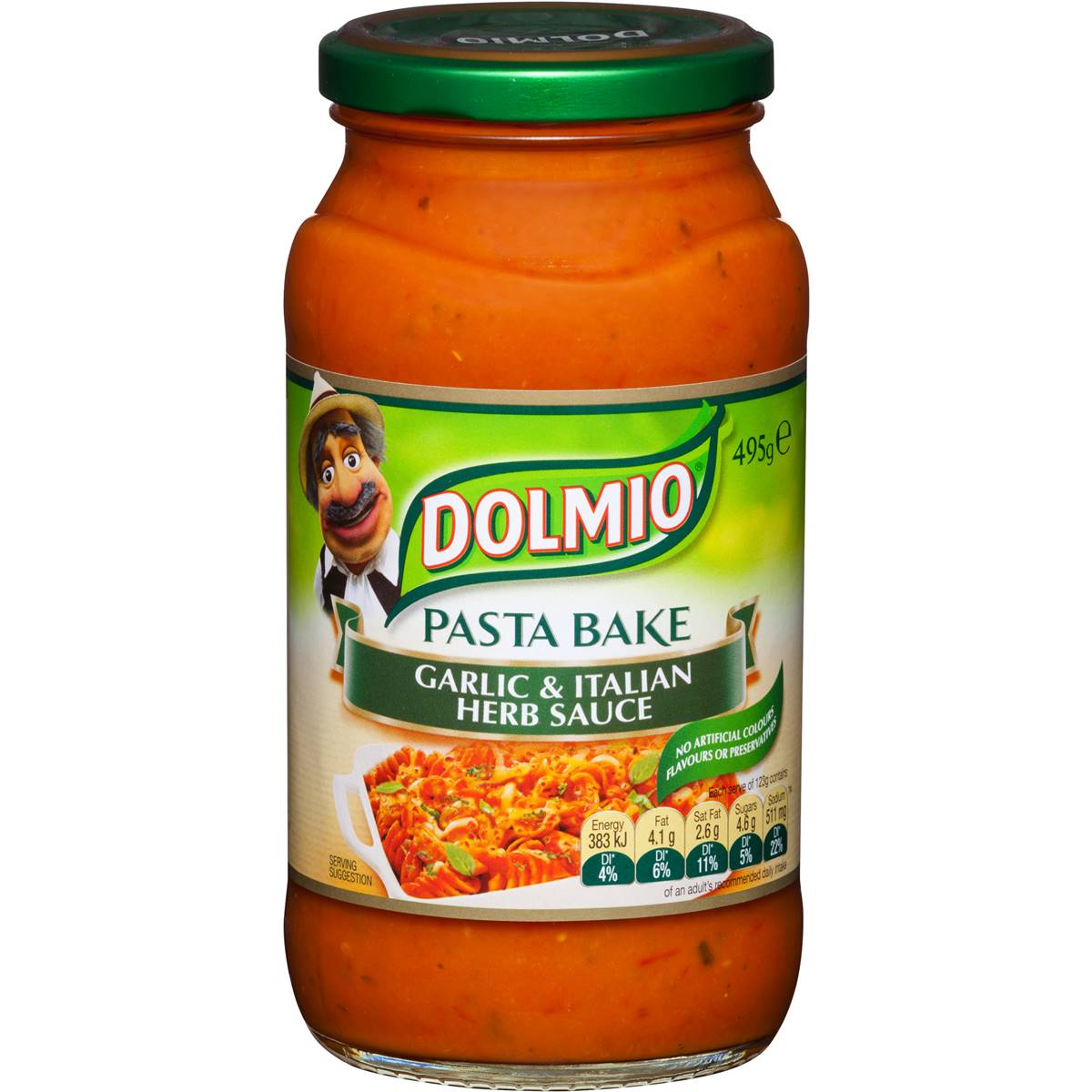 Dolmio Garlic & Italian Herb Pasta Bake Sauce 495g Woolworths