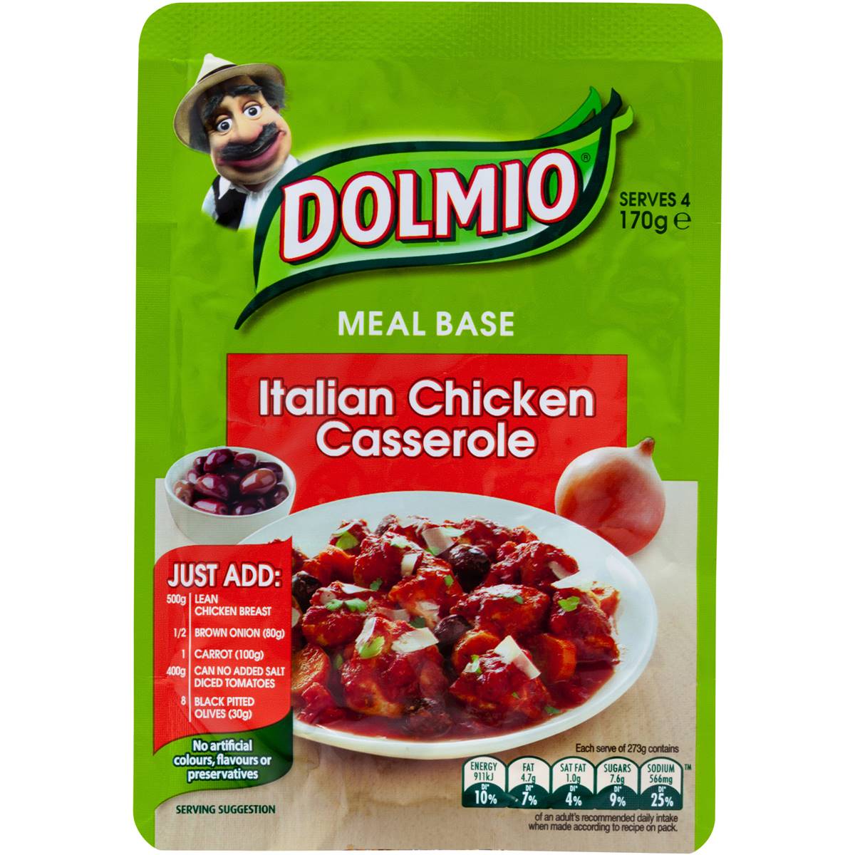 Dolmio Italian Chicken Casserole Meal Base 170g Woolworths