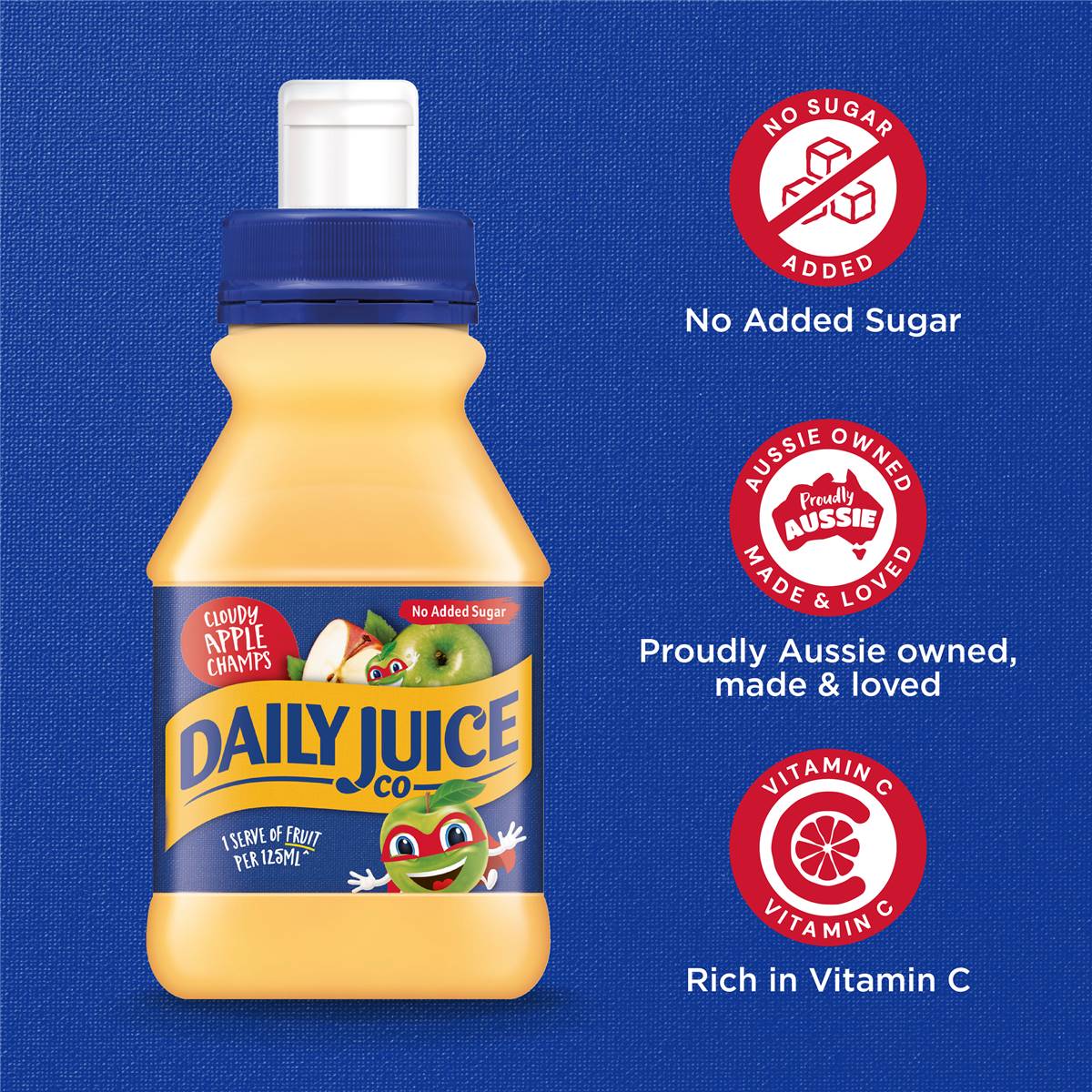 Daily Juice Pop Top Apple Juice 250ml Woolworths