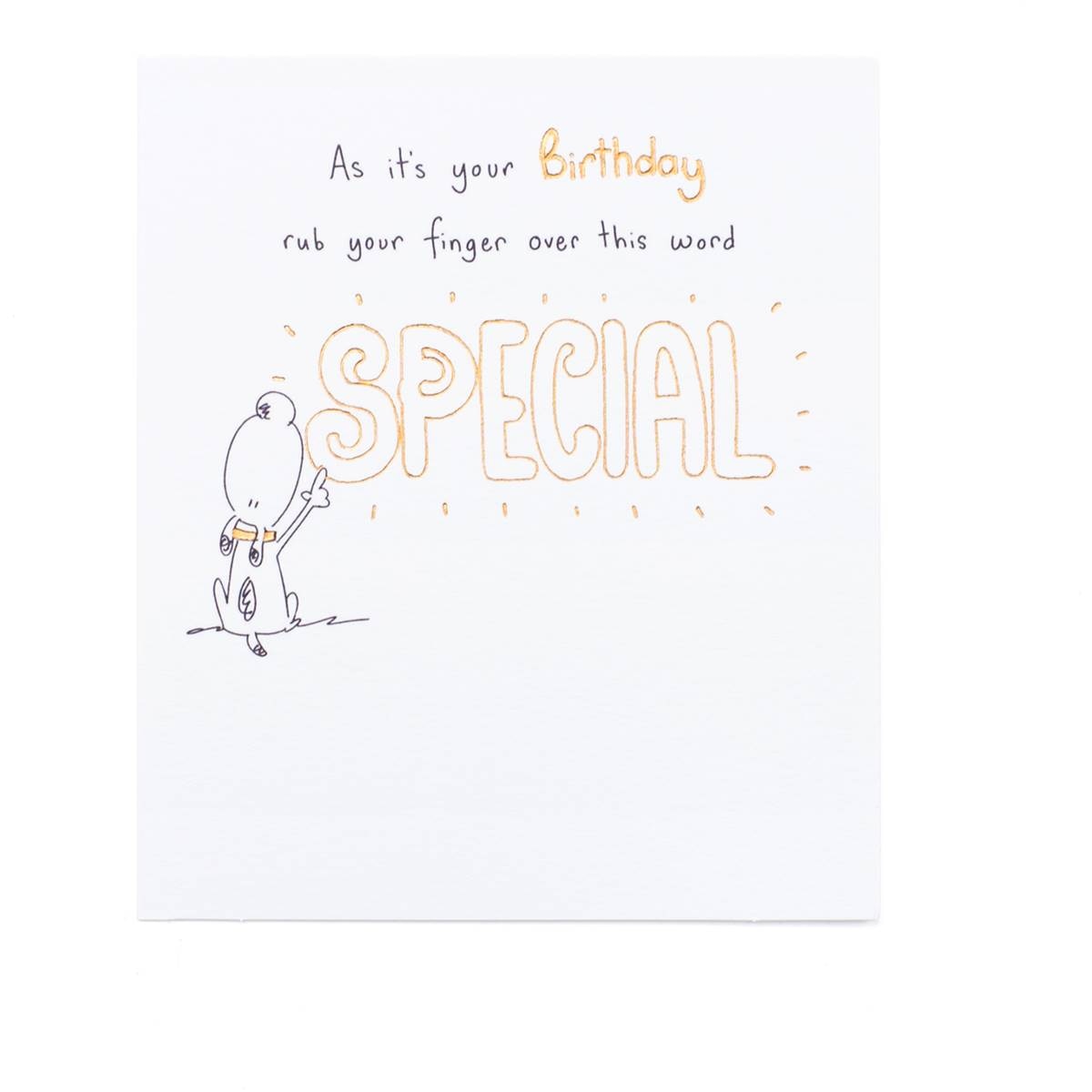 Hanson White Birthday Card Special