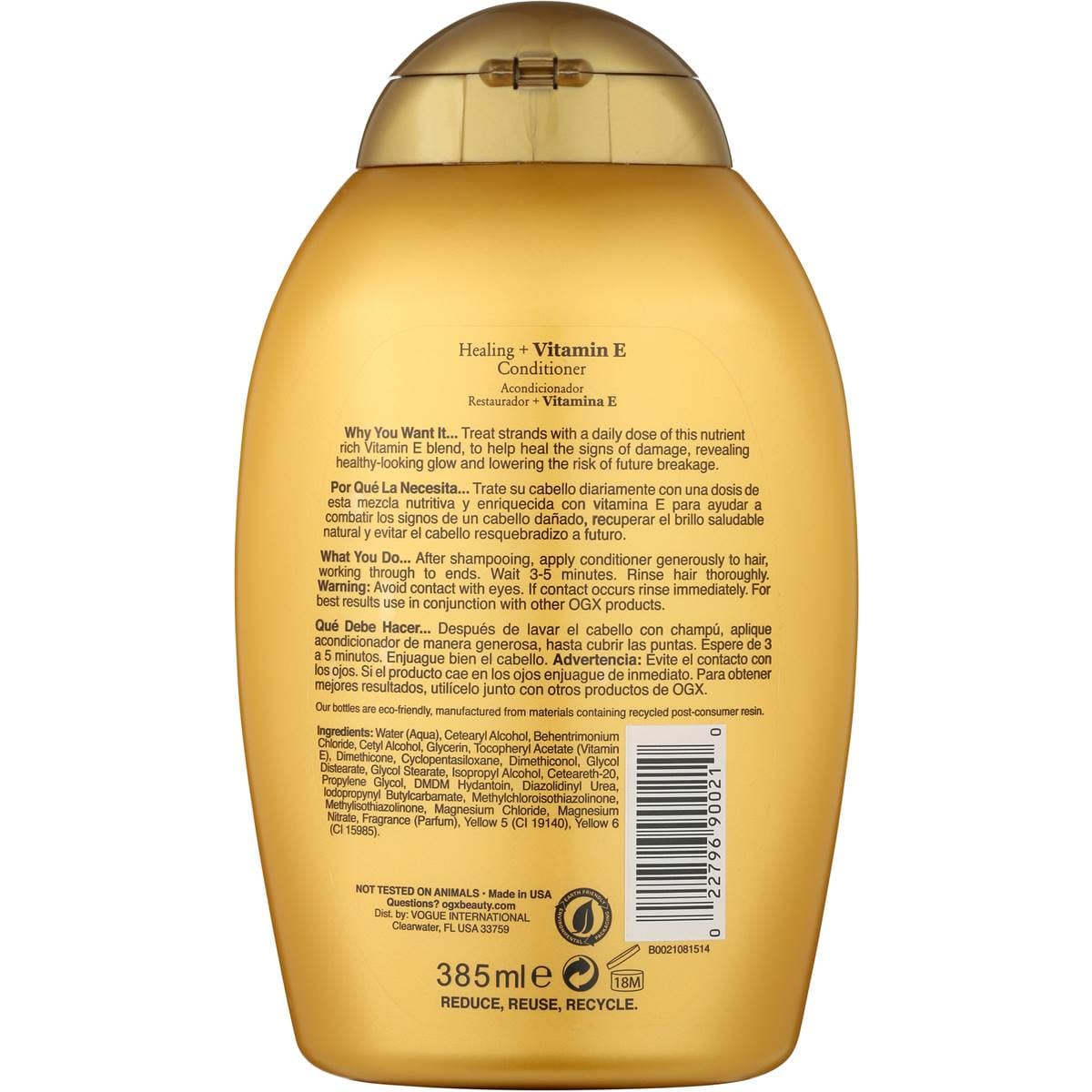 Ogx Conditioner Healing & Vitamin E 350ml Woolworths