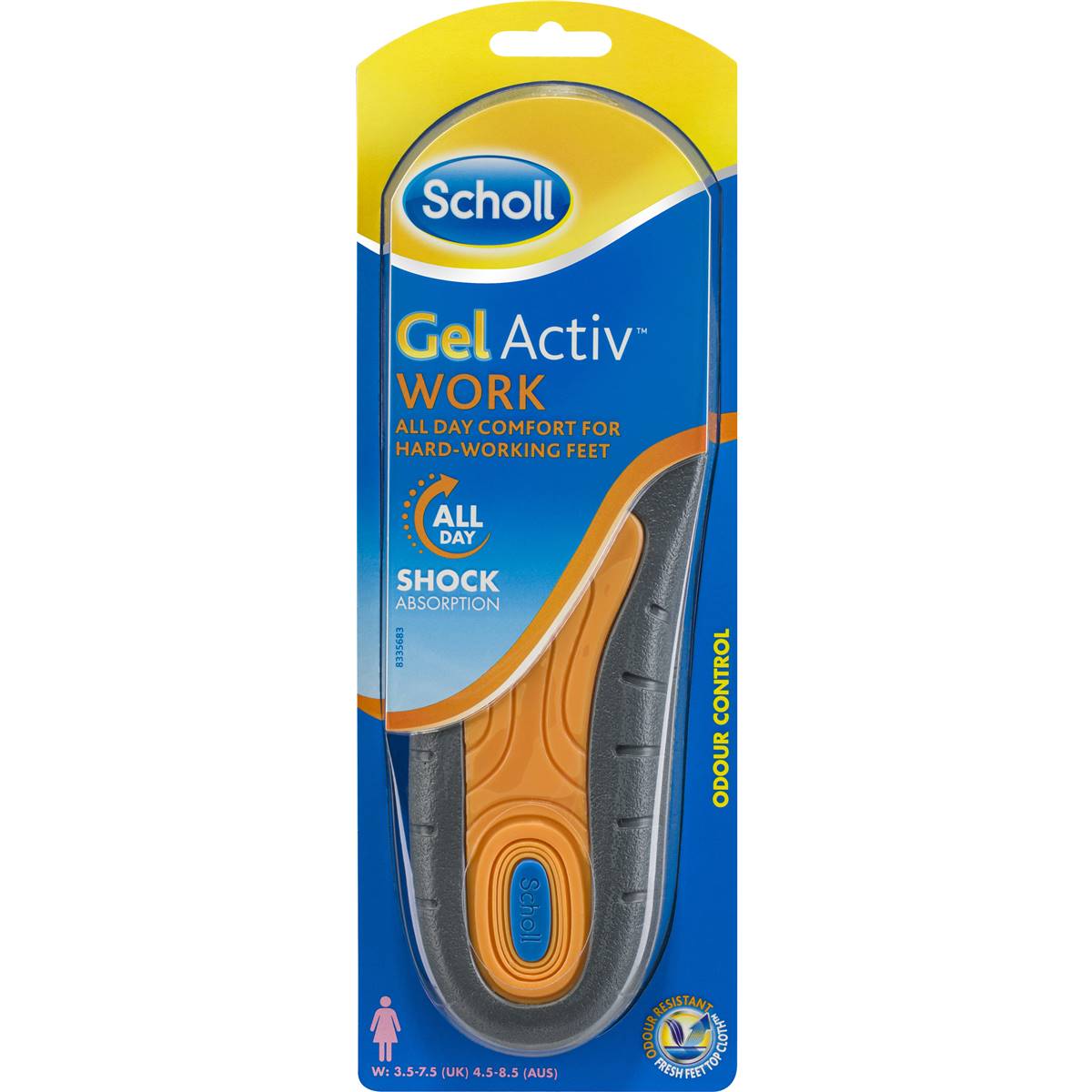 Scholl Gelactiv Insoles Women's Work