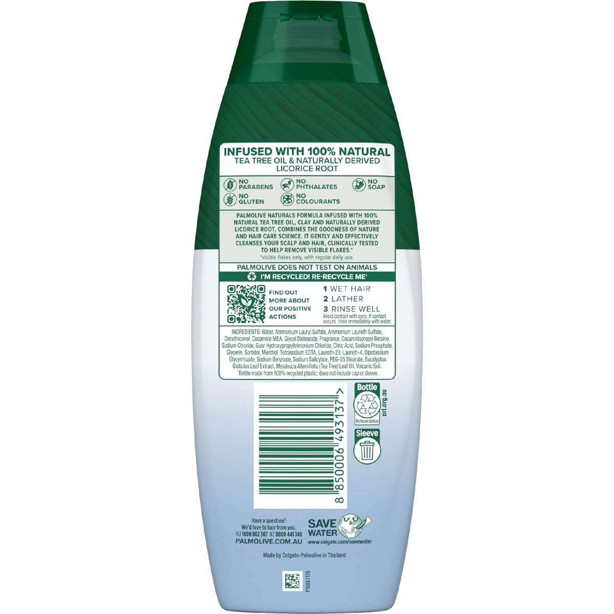 Palmolive Naturals Antidandruff 2in1 Shampoo & Hair Conditioner 350ml