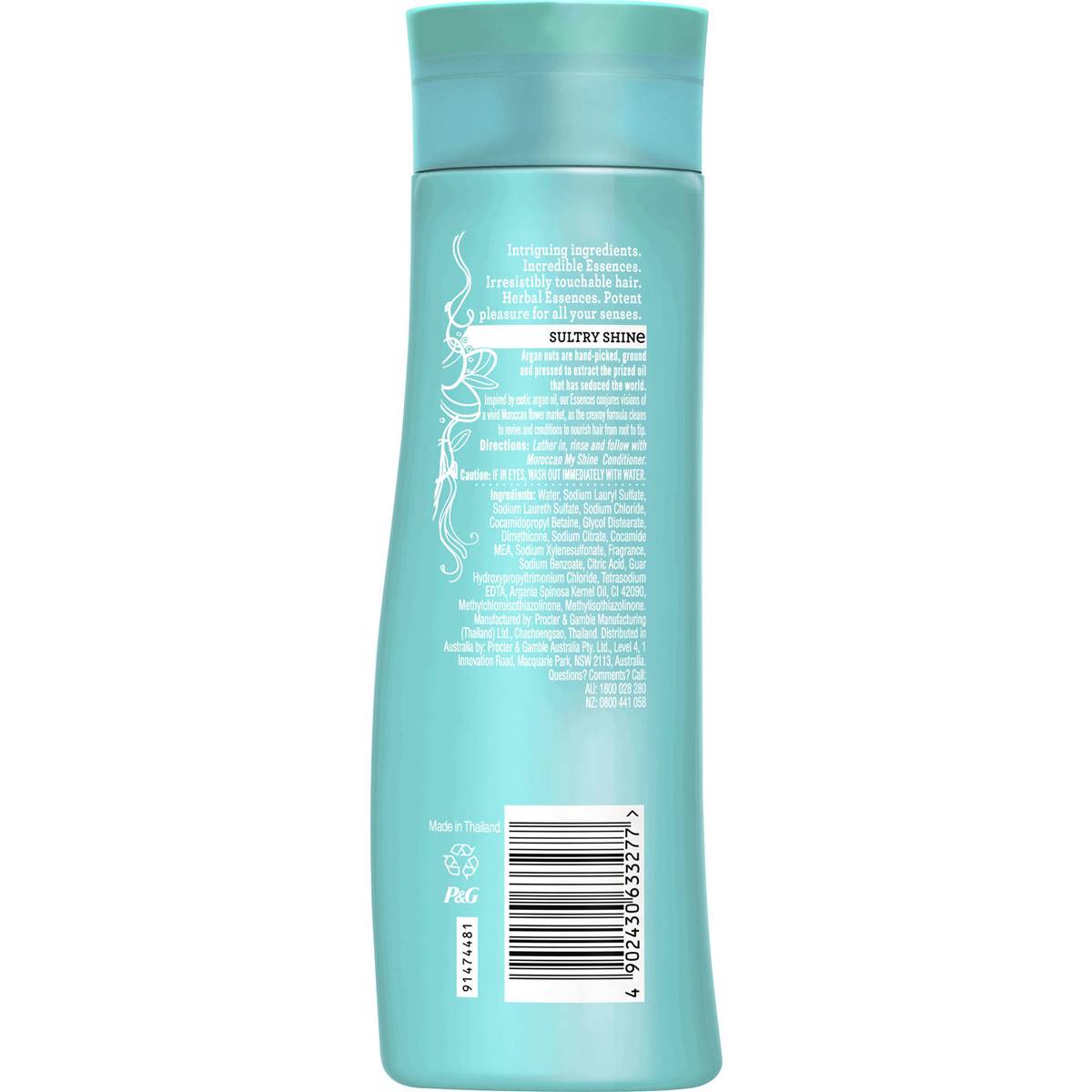 Herbal Essences Shampoo Moroccan My Shine Argan Oil Essences 300ml Woolworths