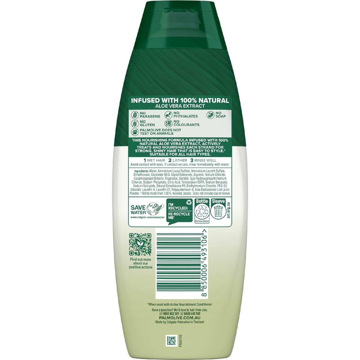 Palmolive Shampoo Naturals Active Nourishment 350ml Woolworths