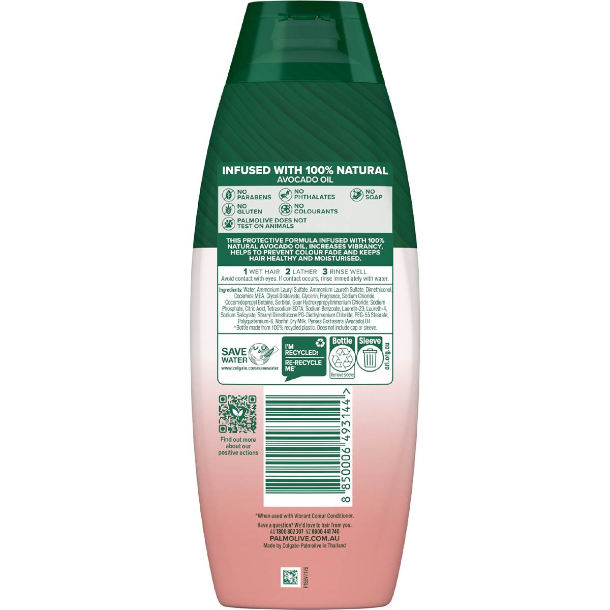 Palmolive Naturals Vibrant Colour Shampoo 350ml Woolworths