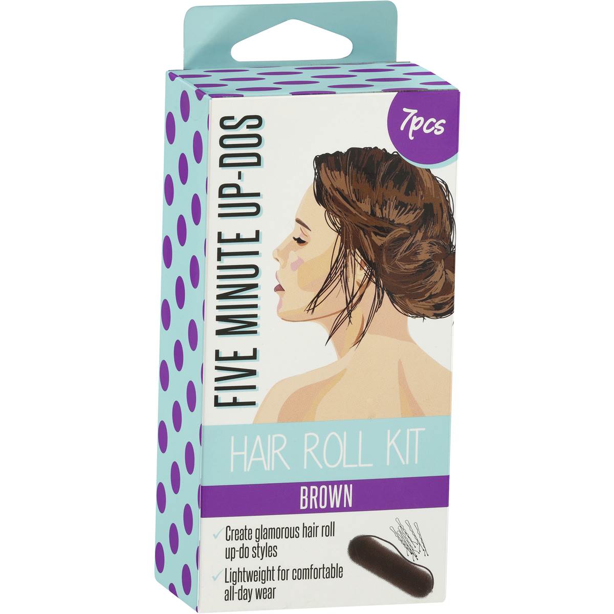 Five Minute Updos Hair Roll Kit Brown/blonde 7 Pack Woolworths