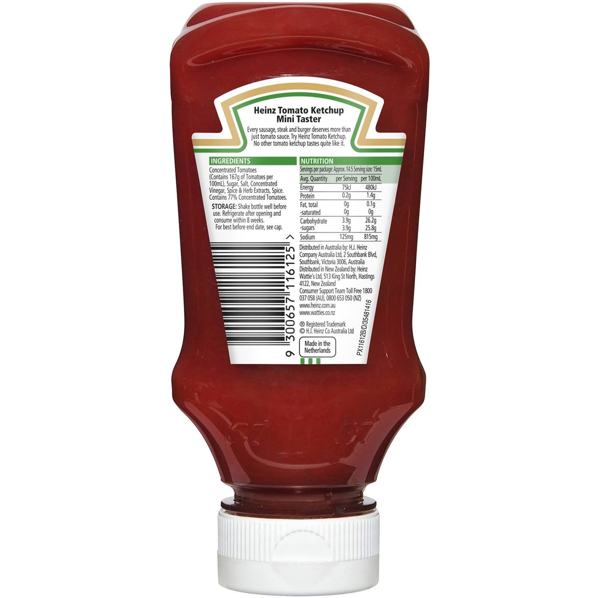 Heinz Ketchup Tomato Sauce 220ml | Woolworths