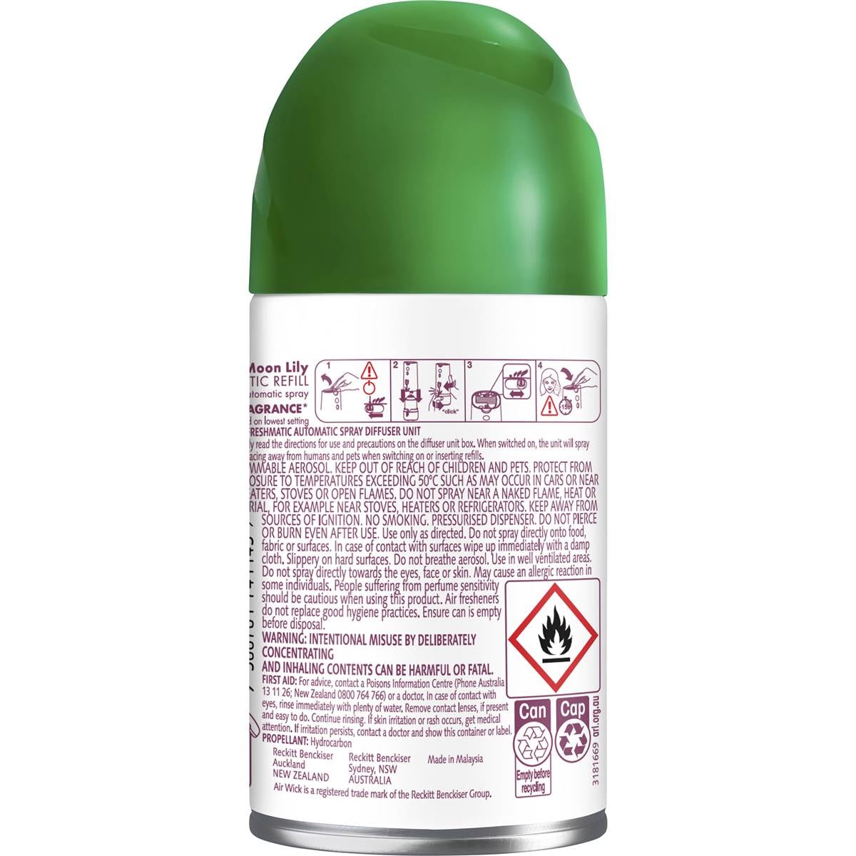 Air Wick Essential Oils Freshmatic Moon Lily Air Freshener Refill 174g