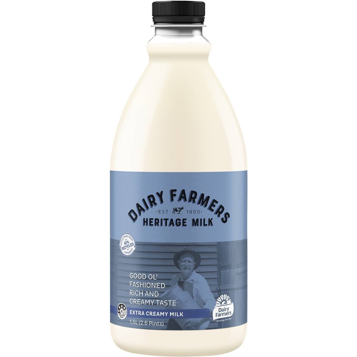 Dairy Farmers Heritage Full Fat Milk 1.5l Woolworths