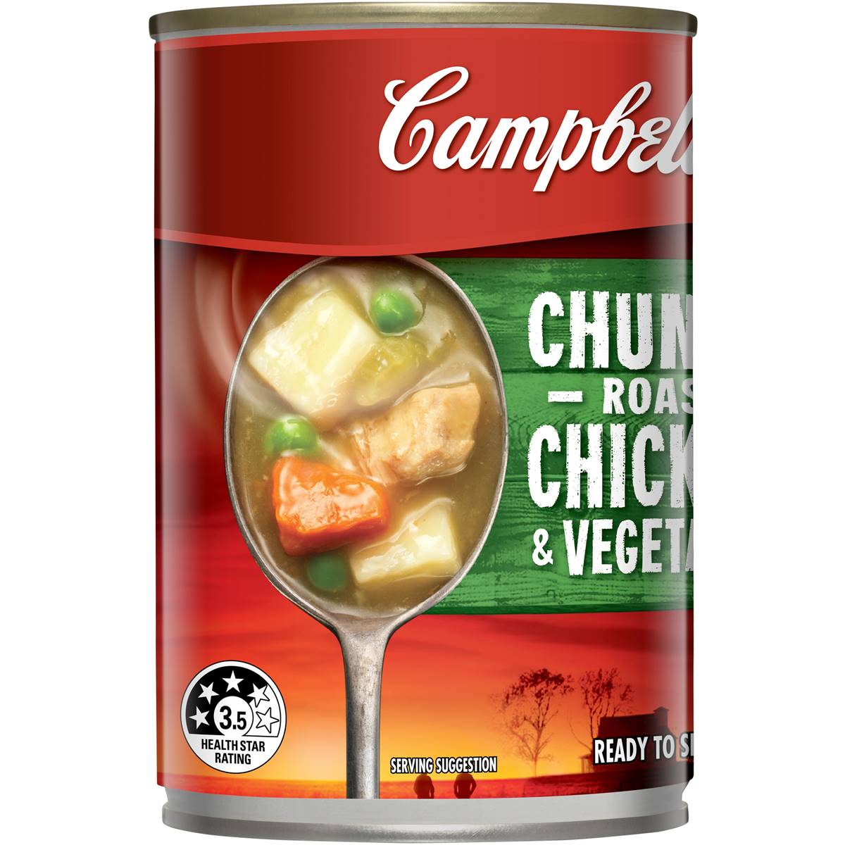 Campbell's Chunky Roast Chicken & Vegetable Soup 405g Woolworths