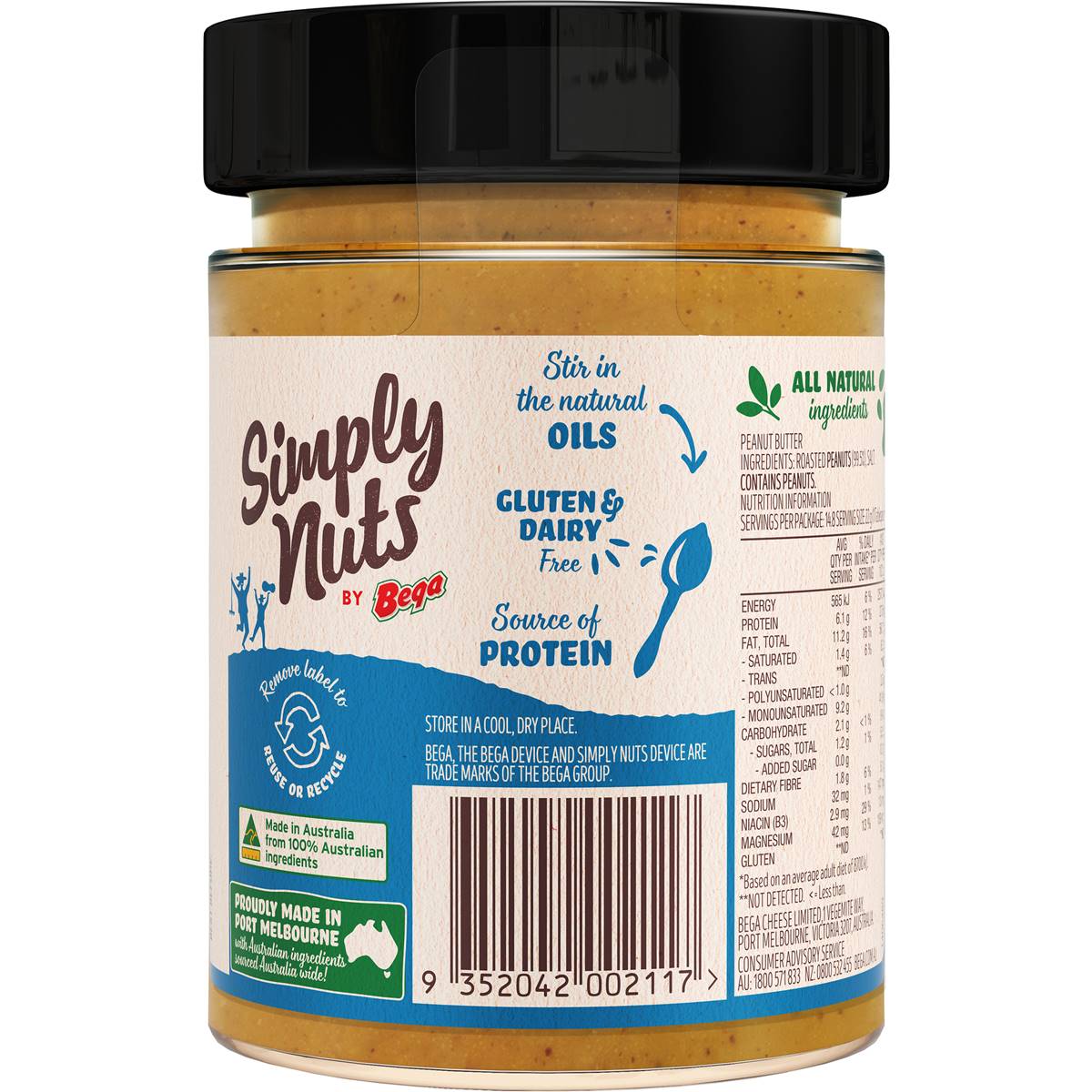 Bega Simply Nuts Smooth 325g Woolworths