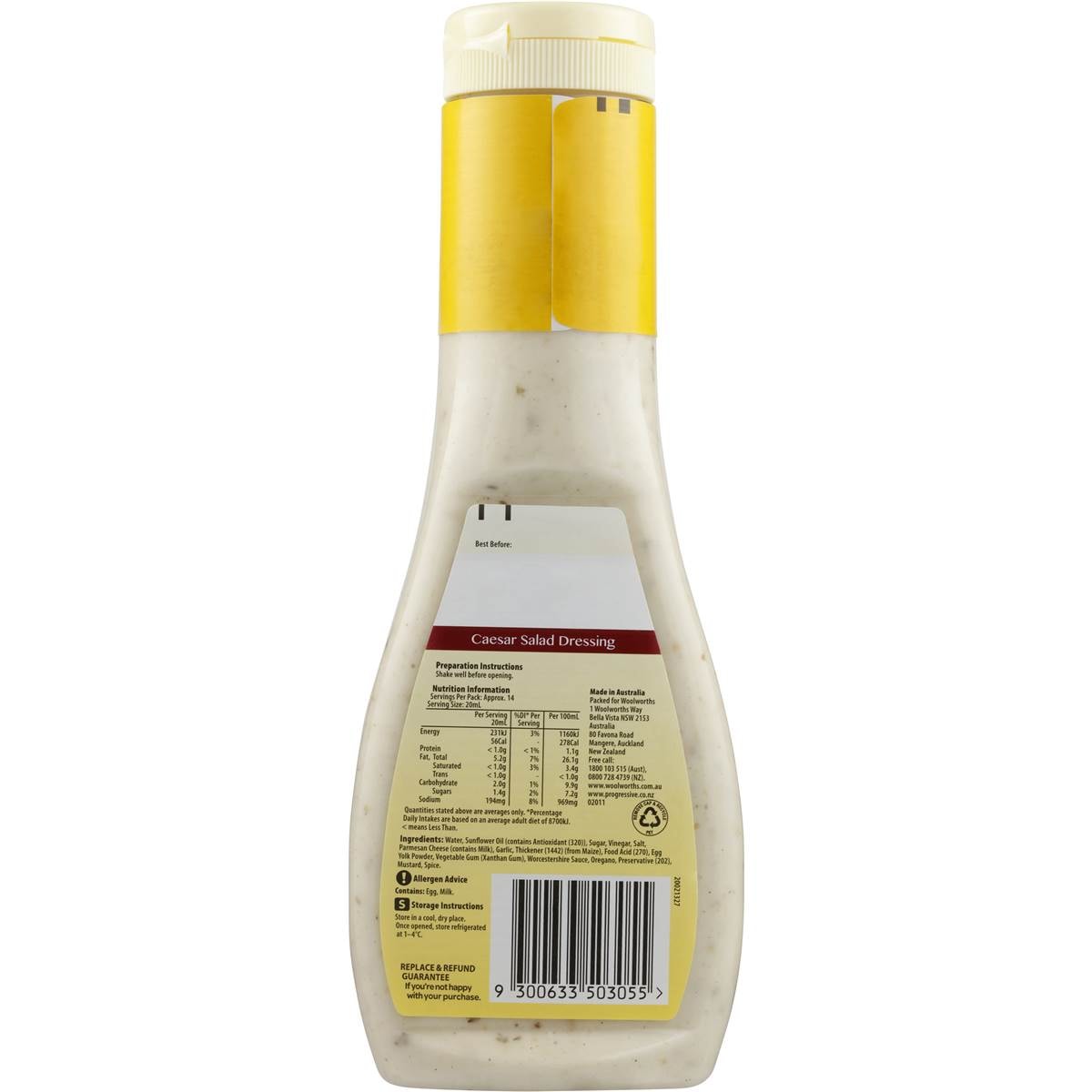 Woolworths Select Dressings Caesar 290ml Woolworths