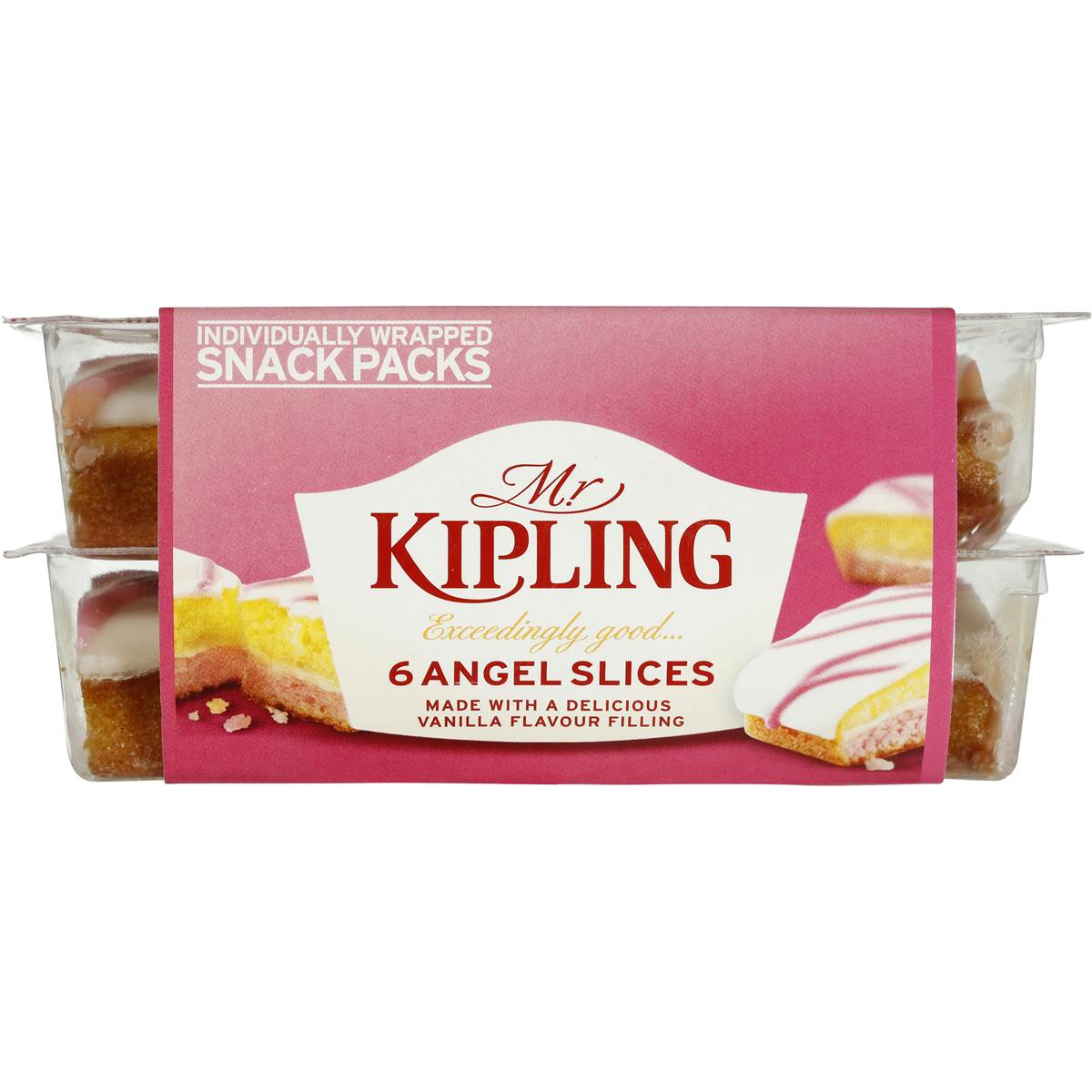 Mr Kipling Cake Angel Slices Snack Pack 6pk 240g Woolworths