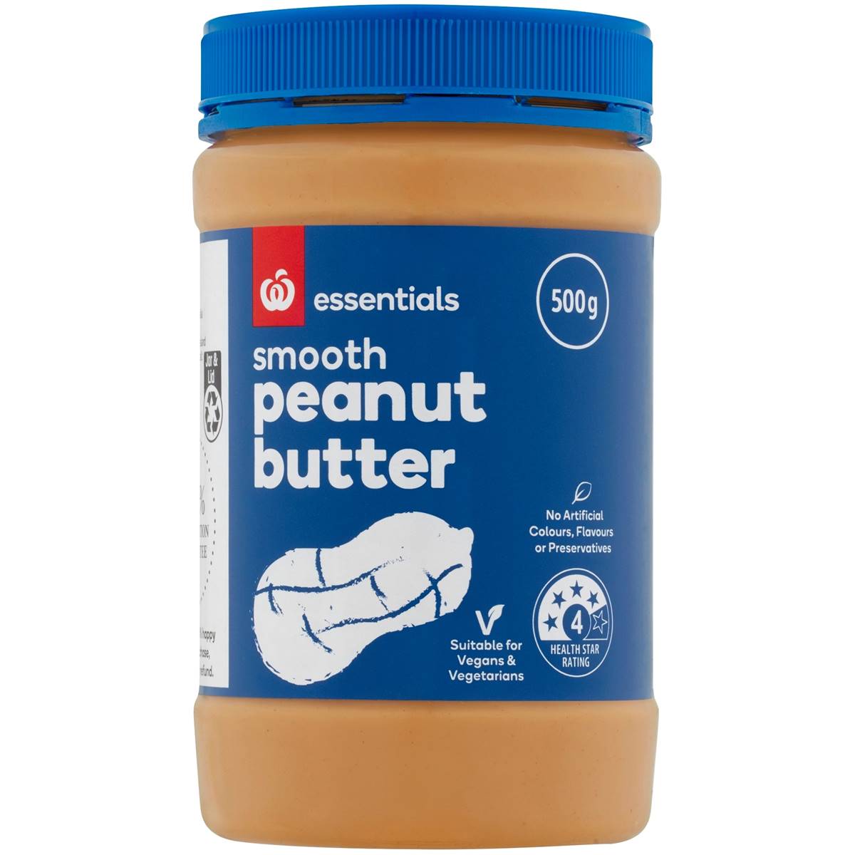 Woolworths Essentials Peanut Butter Smooth 500g | Woolworths