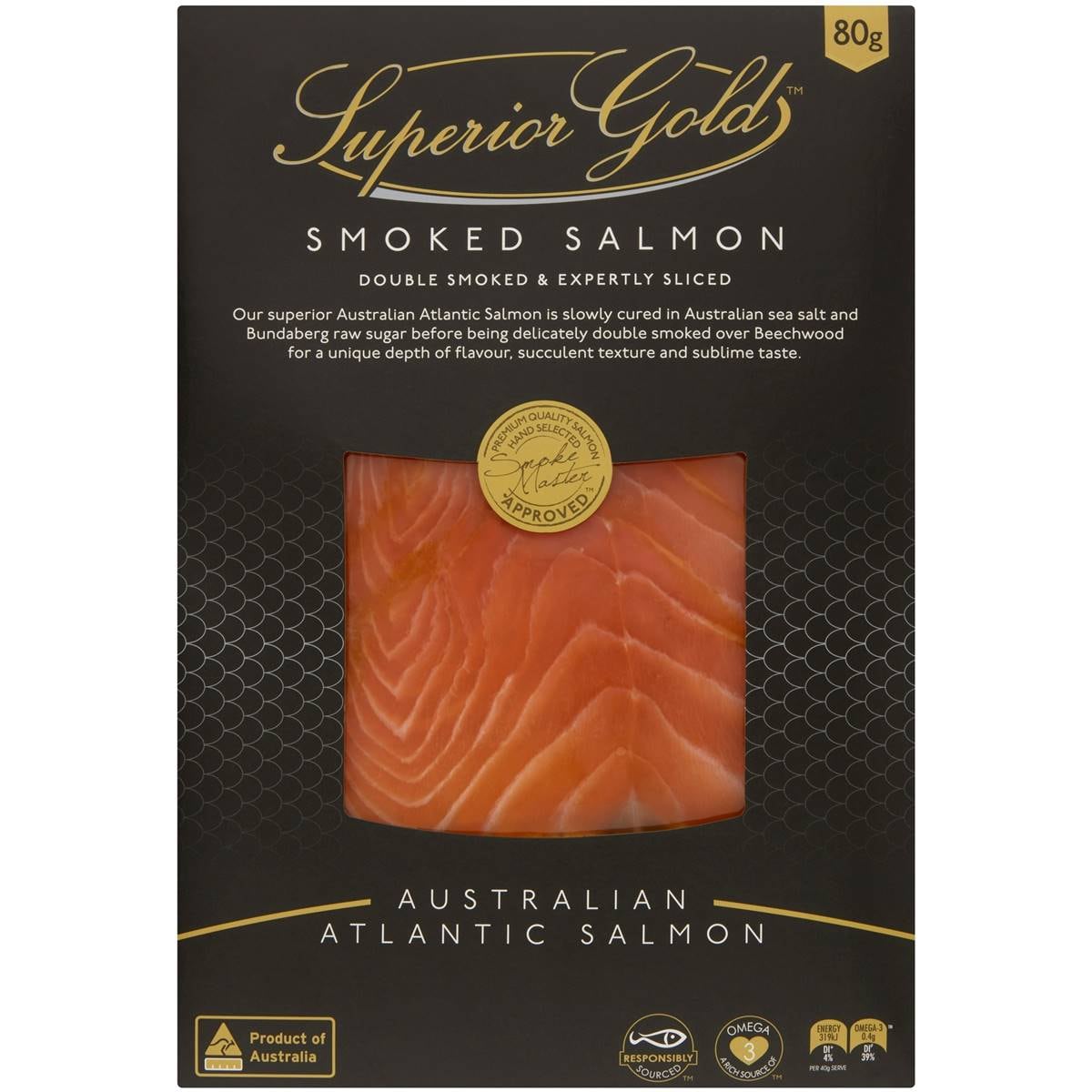 Superior Gold Salmon Smoked 80g Woolworths