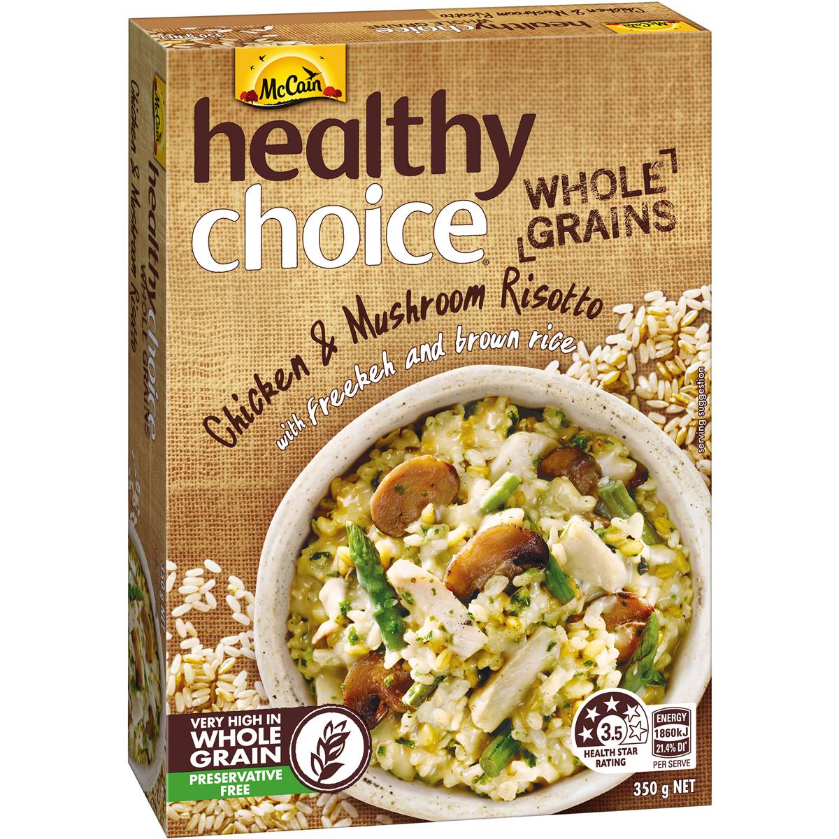 Mccain Healthy Choice Wholegrains Chicken Risotto Frozen Meal 350g ...