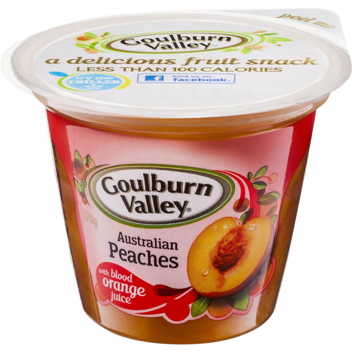 Goulburn Valley Peaches With Blood Orange Juice 170g Woolworths