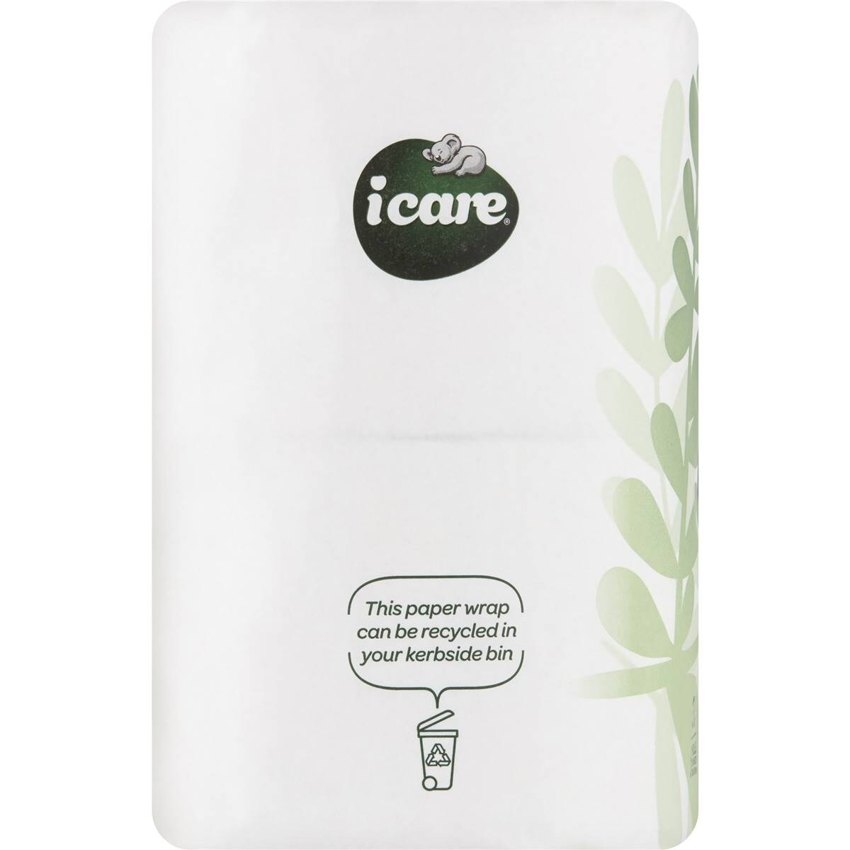 Icare 100 Recycled Toilet Tissue Double Length White 3 Ply 6 Pack