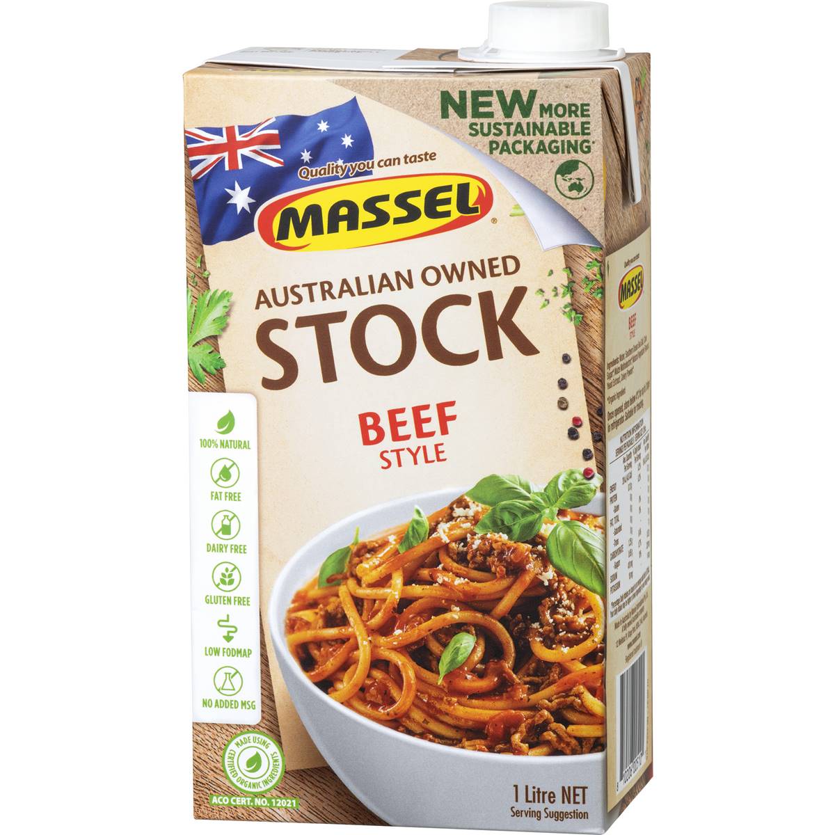 Massel Organic Liquid Stock Beef 1l Woolworths