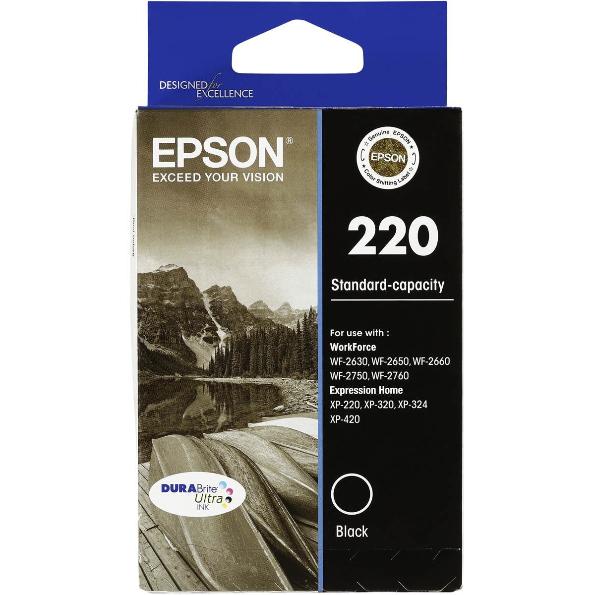 Epson Printer Ink 220 Std Capacity Black Each | Woolworths