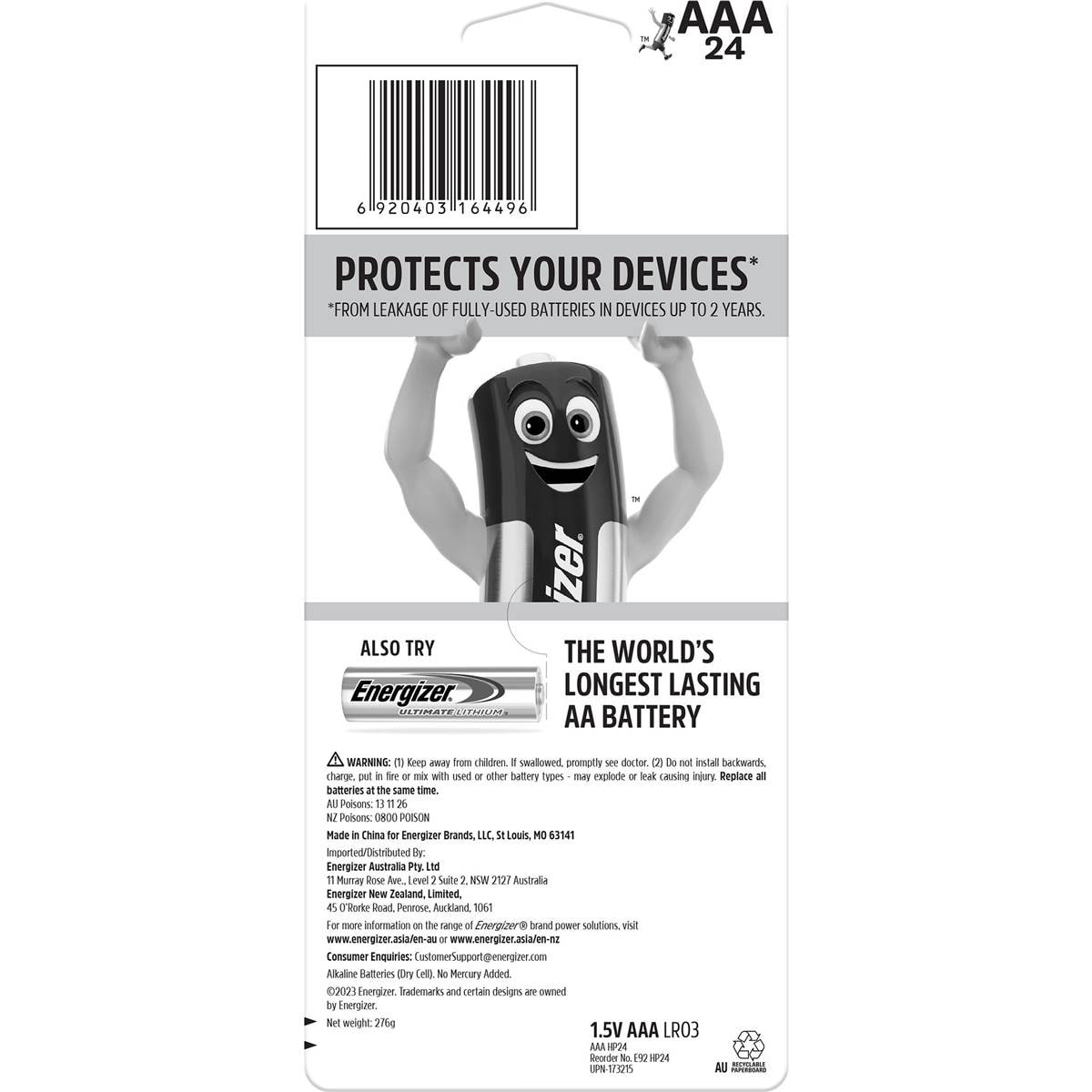 Energizer Max Aaa Aaa Batteries 24 Pack Woolworths