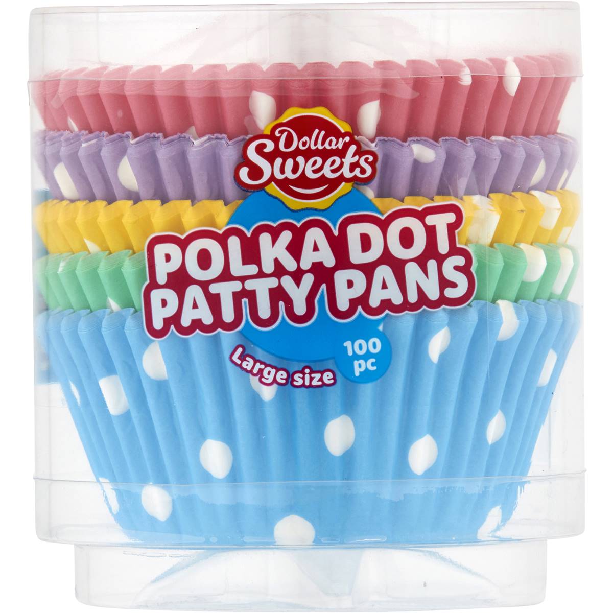 Dollar Sweets Patty Pans Large Polka Dot