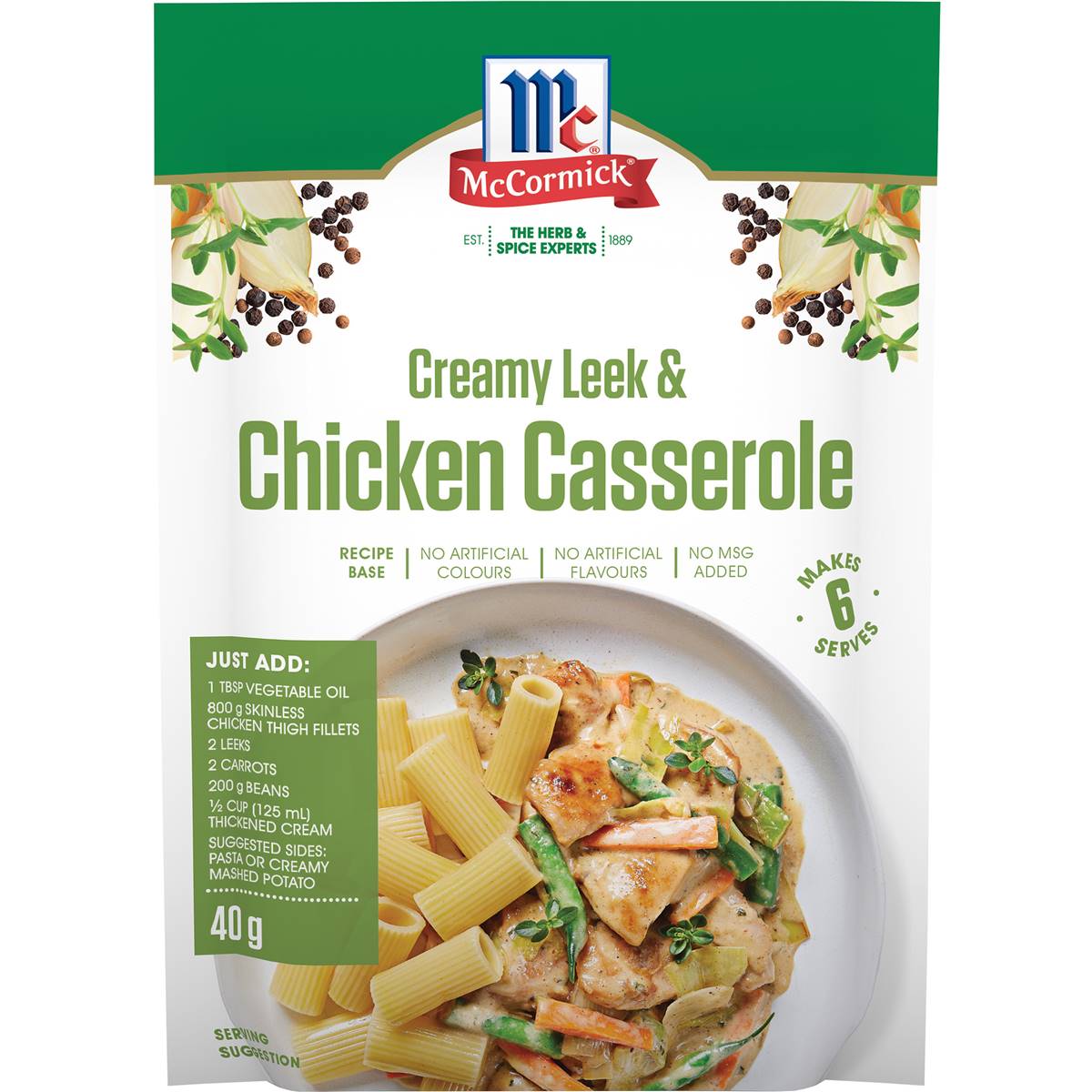 Mccormicks Leek& Chicken Casserole 40g Woolworths