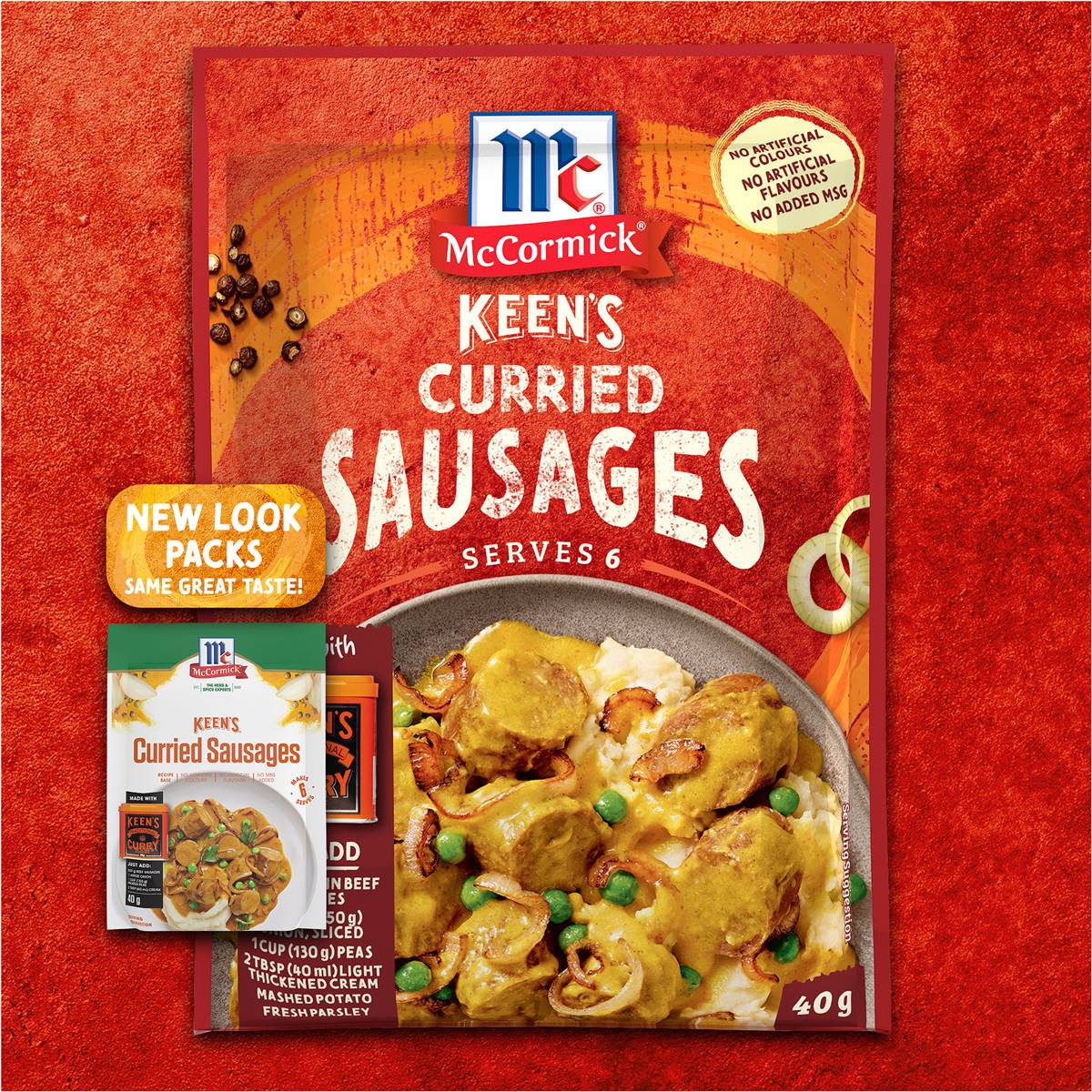 Mccormicks Keens Curried Sausages 40g Woolworths