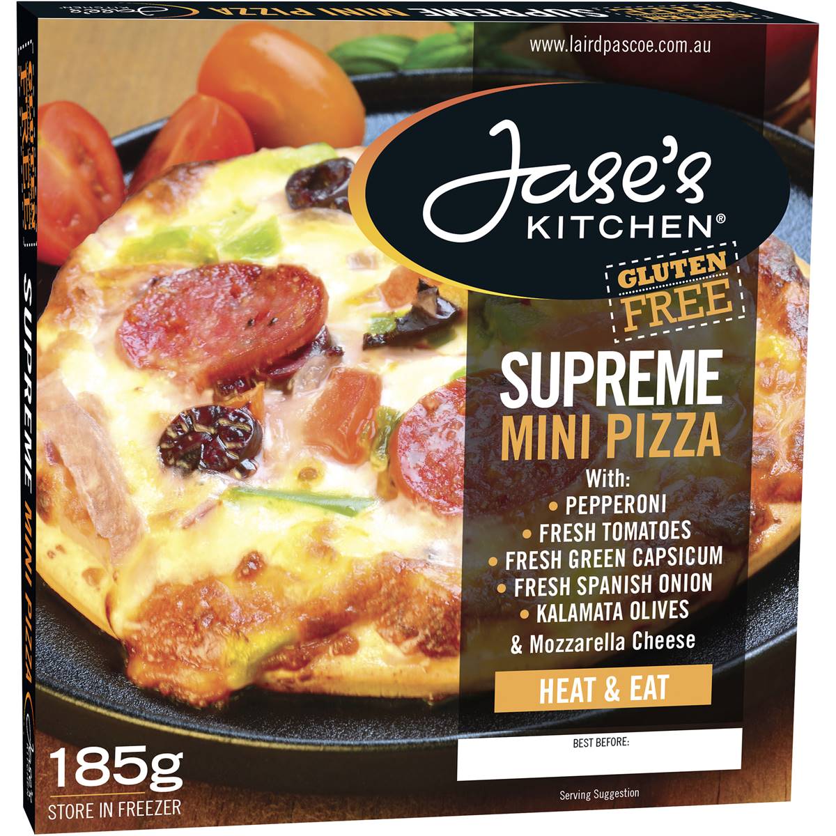 Jase's Kitchen Gluten Free Pizza Supreme