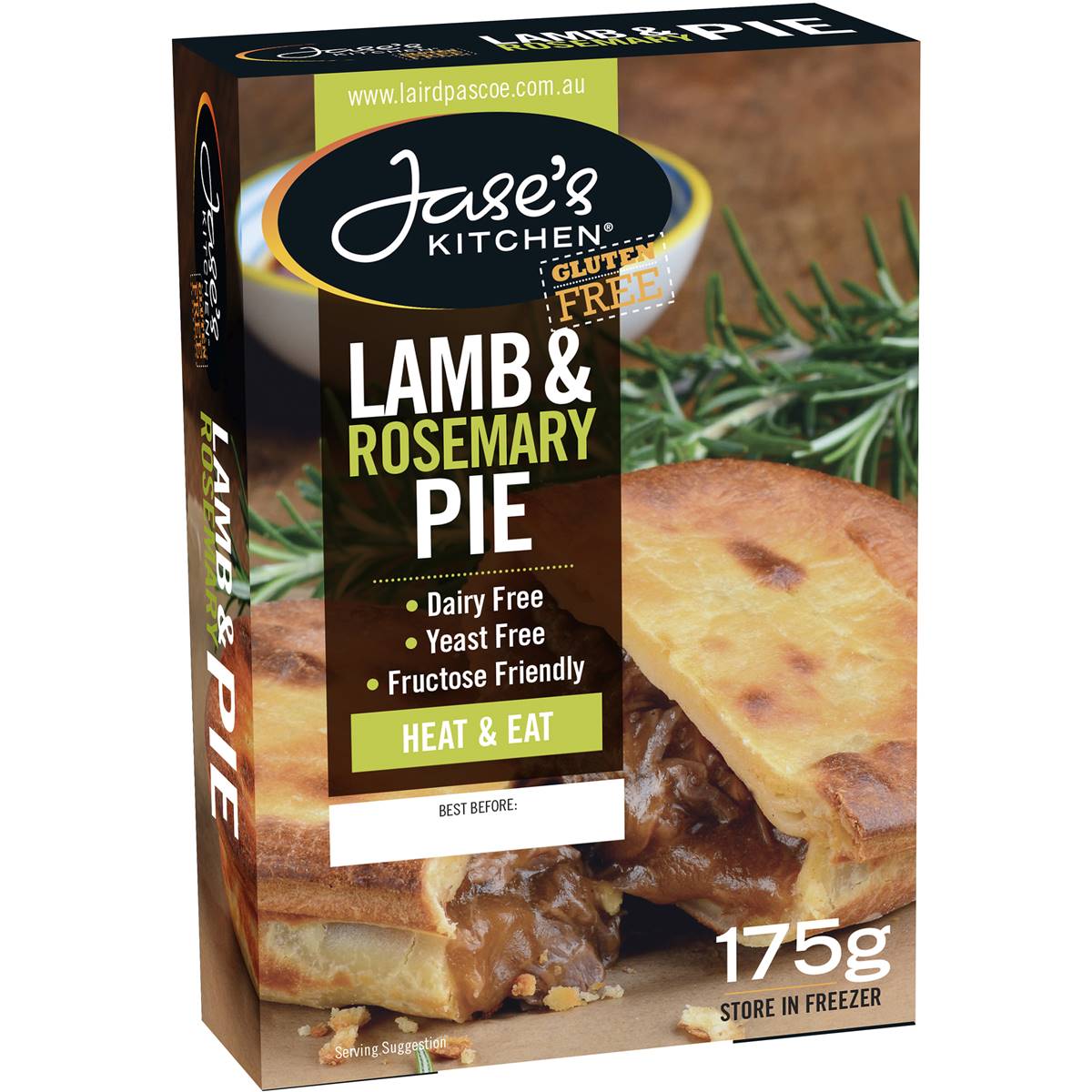 Jase's Kitchen Free Lamb And Rosemary Pie