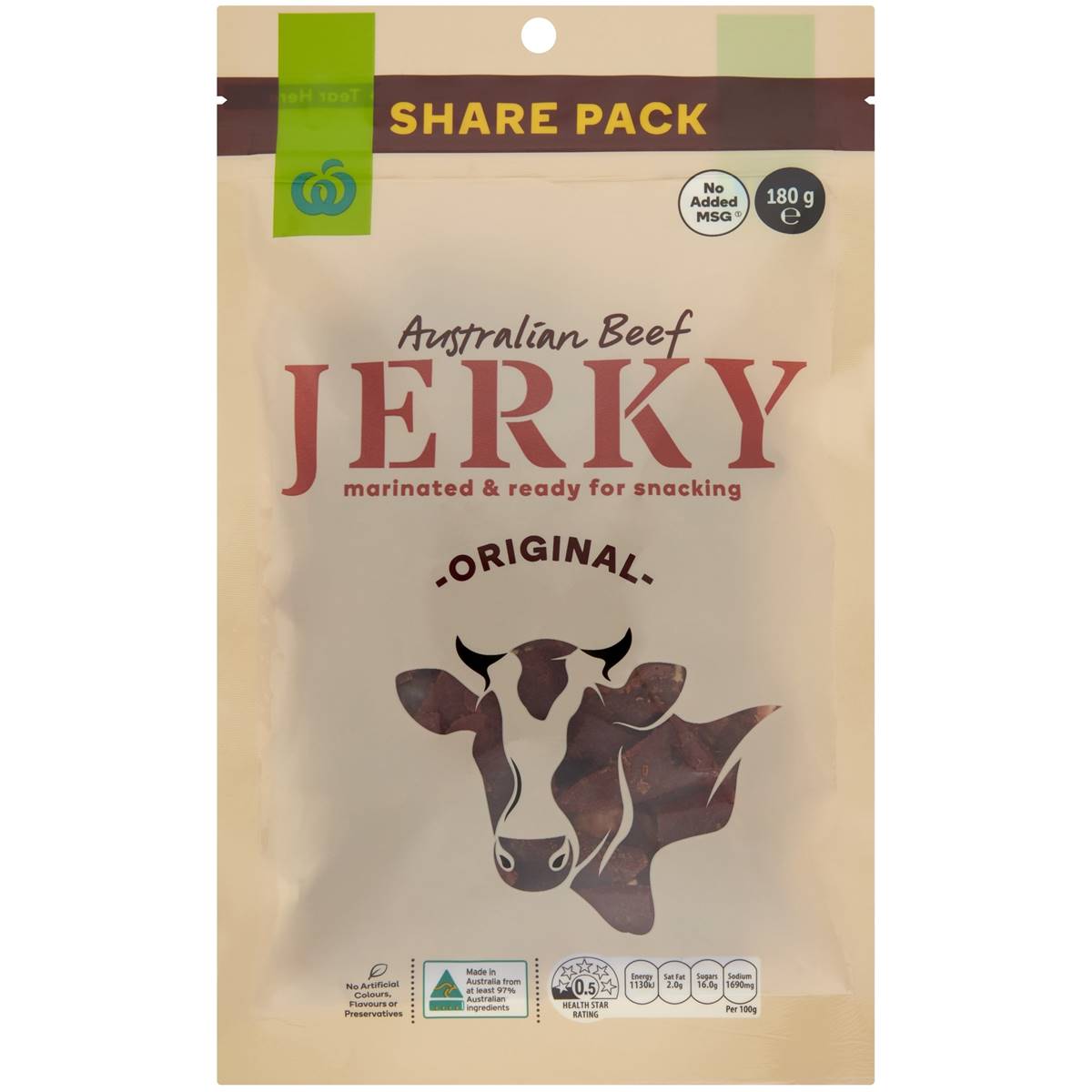 Woolworths Beef Jerky Original 