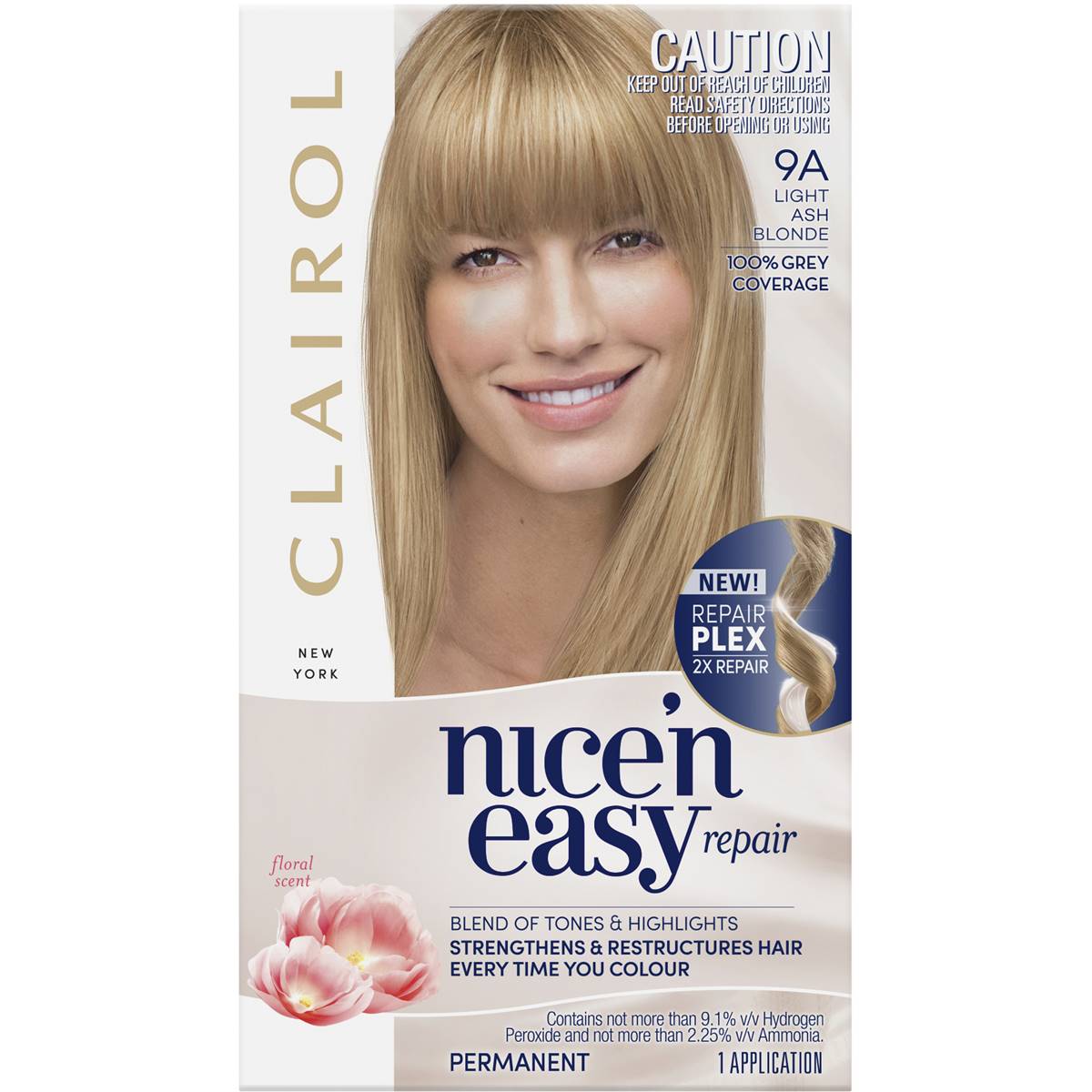 Clairol Nice'n Easy Repair Light Ash Blonde 9a Each | Woolworths