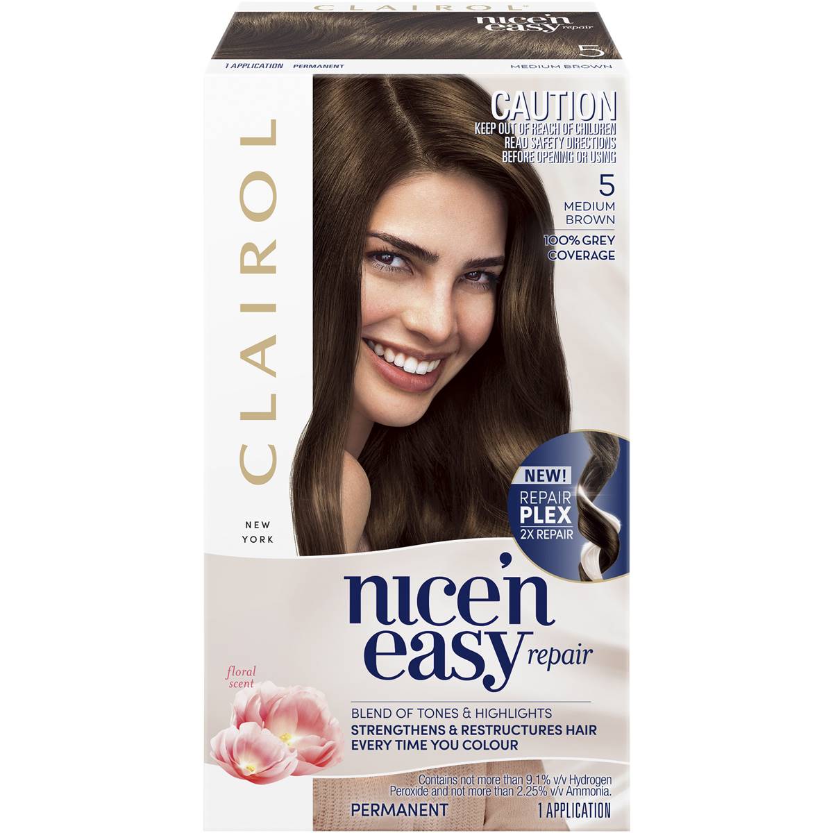 Clairol Nice'n Easy Repair Medium Brown 5 Each | Woolworths