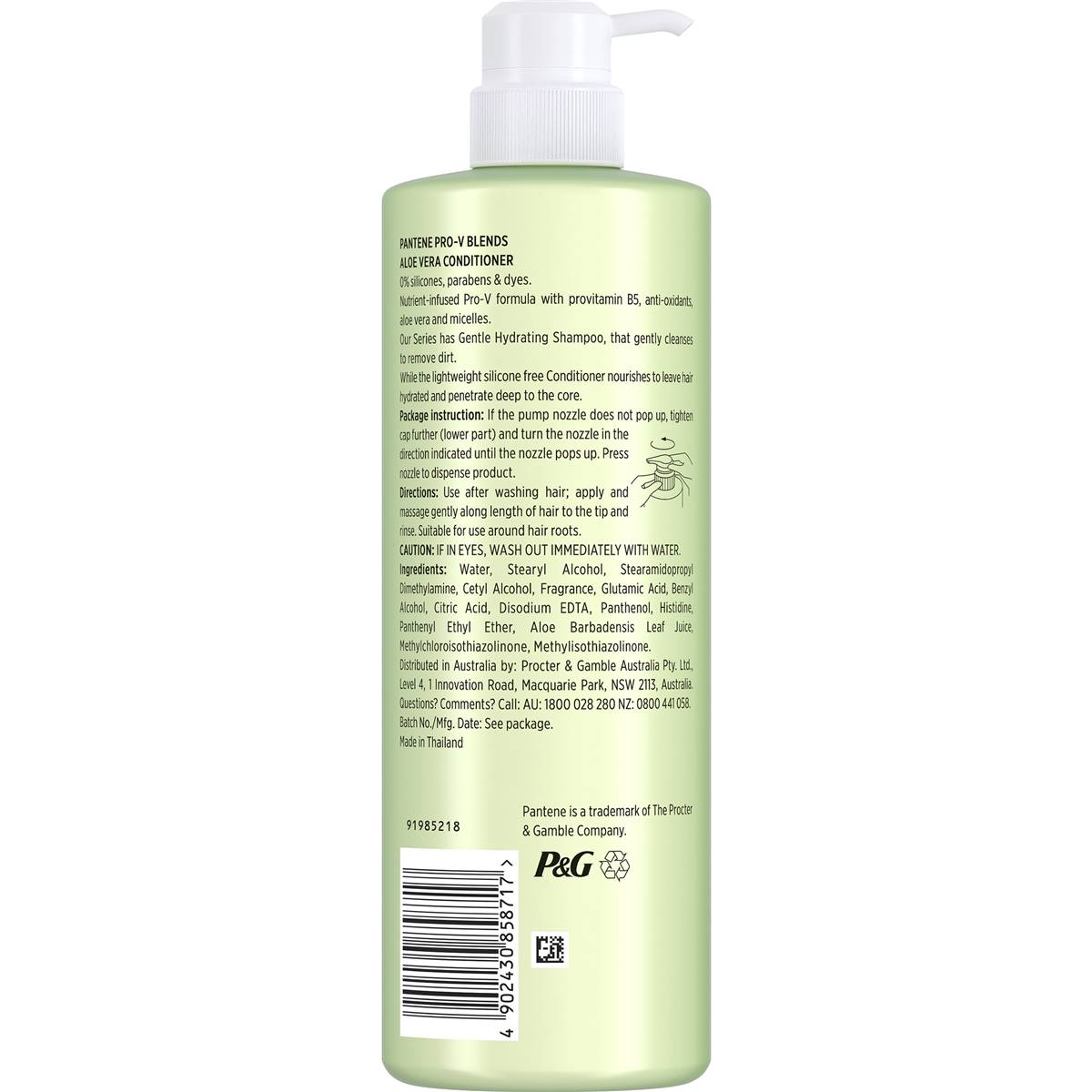 Pantene Micellar Aloe Vera Hydrating Conditioner 530ml | Woolworths