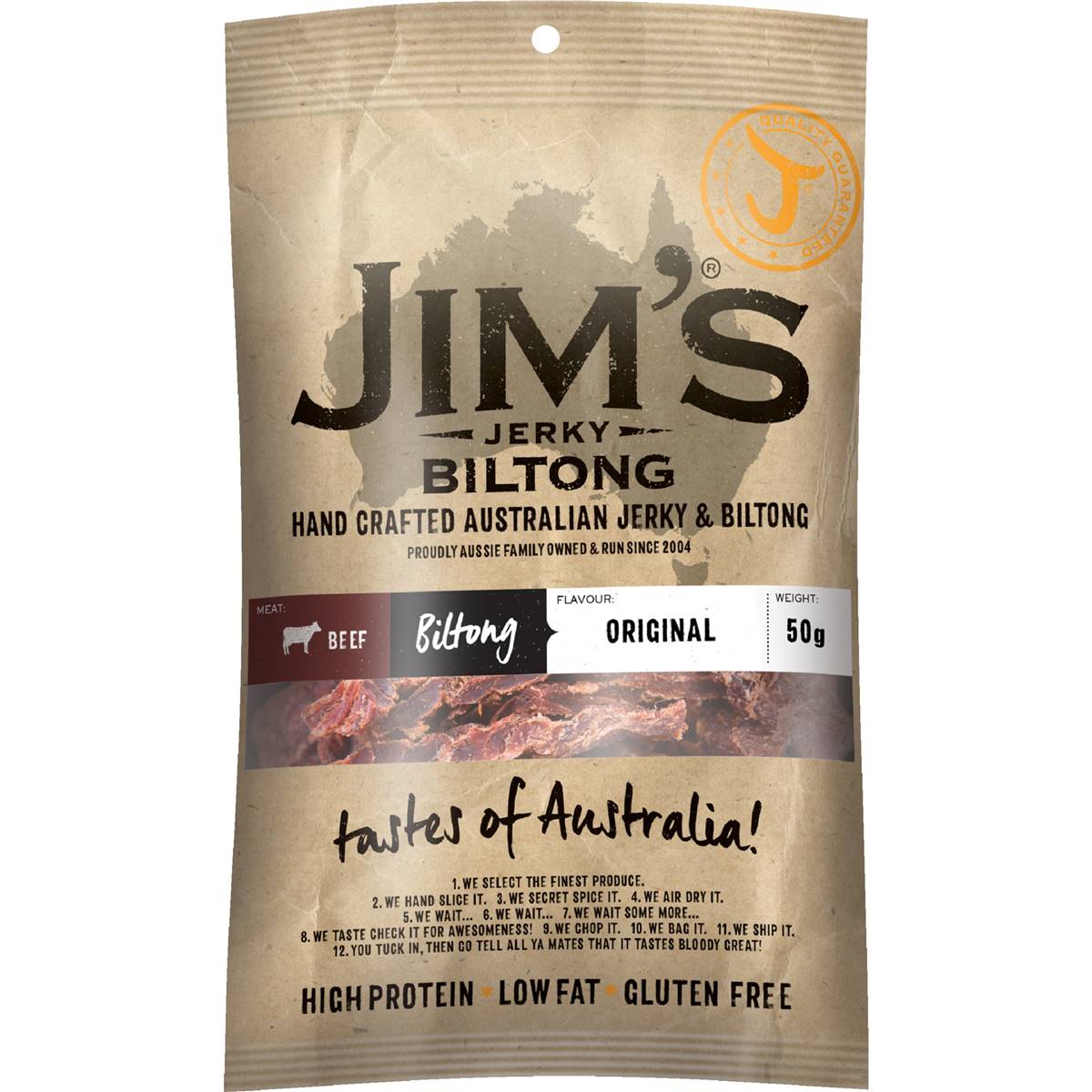 Jims Jerky Biltong Original