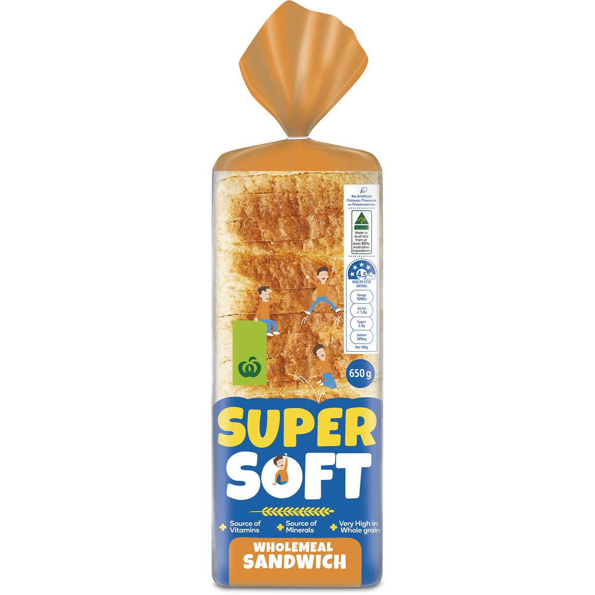 Woolworths Super Soft Wholemeal Sandwich Loaf