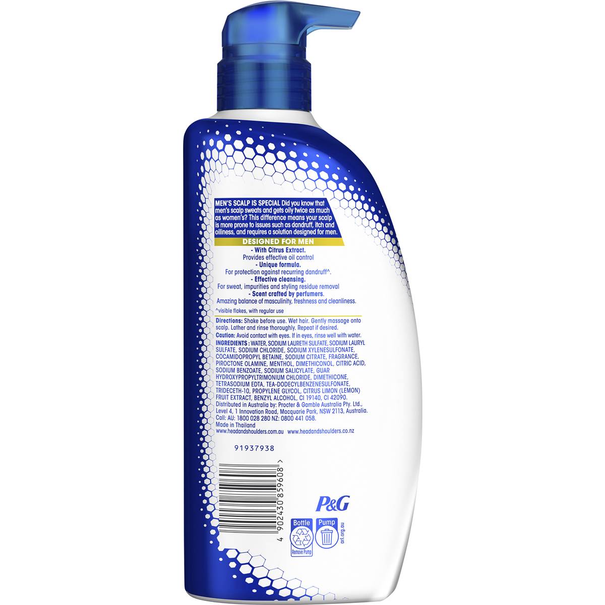Head & Shoulders Ultramen Sports Fresh 2 In 1 Dandruff Shampoo