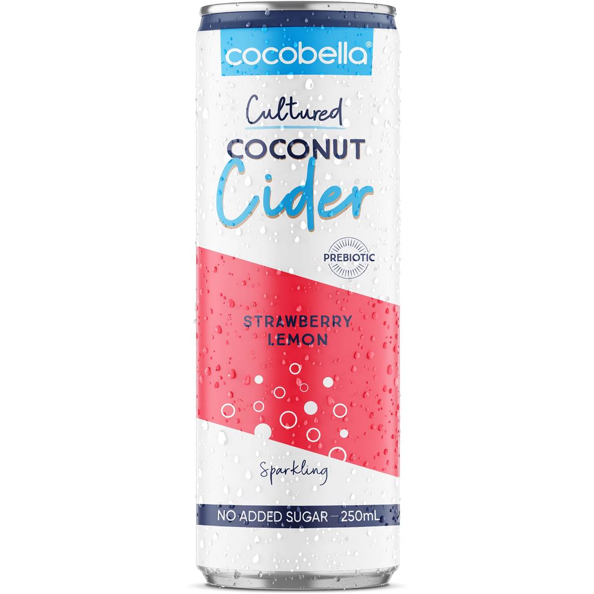 Cocobella Sparkling Coconut Cider Strawberry Lemon