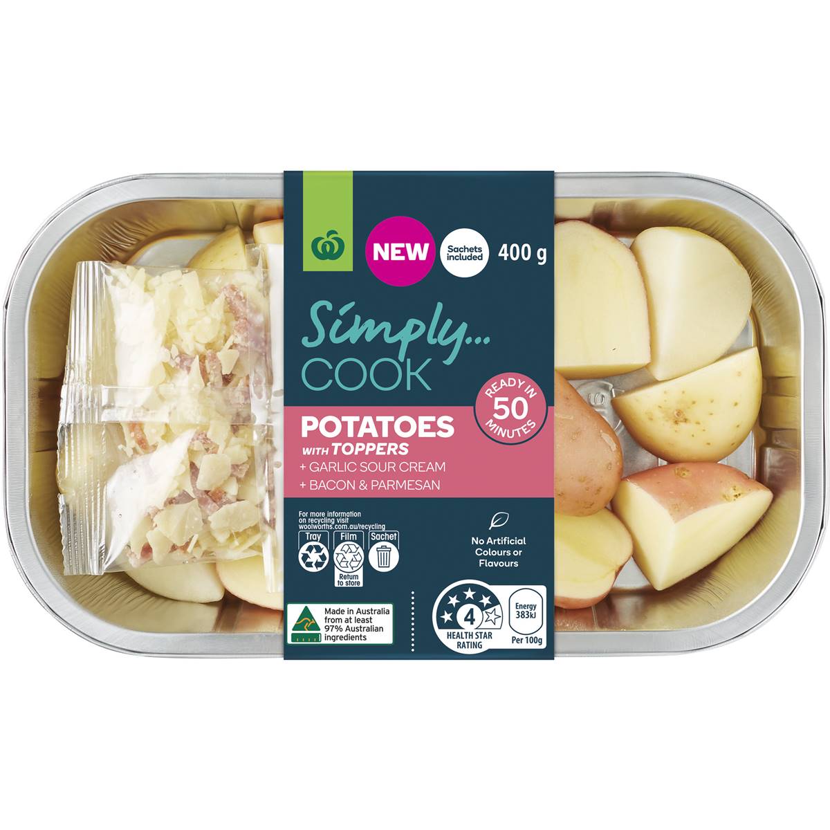 Woolworths Potato Toppers 400g Woolworths