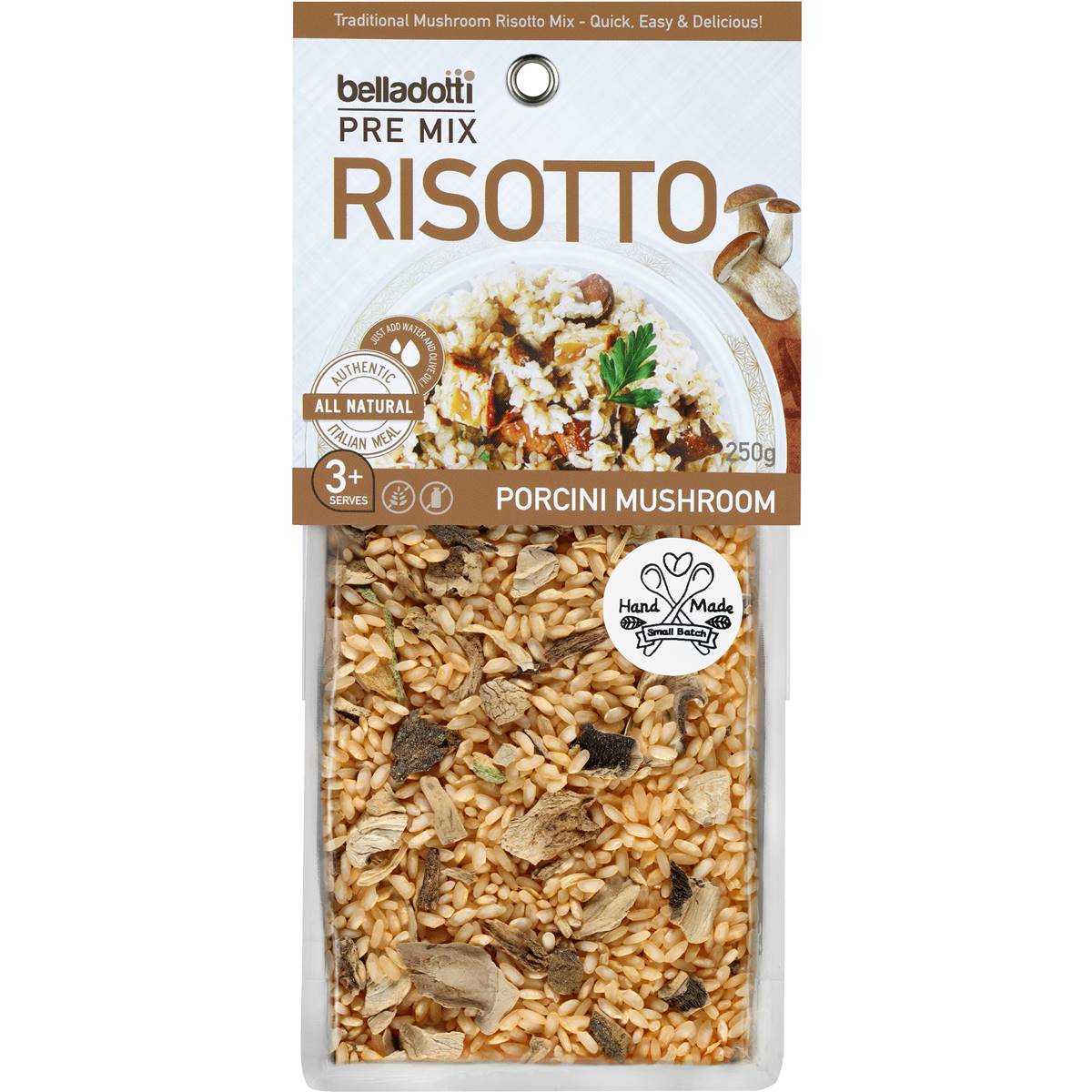 Belladotti Pre Mix Risotto Porcini Mushroom 250g Woolworths