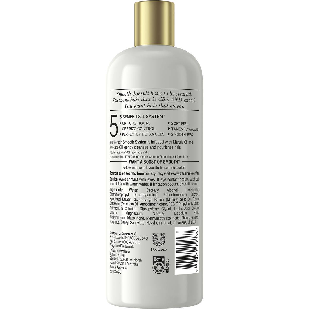Tresemme Pro Collection Keratin Smooth Conditioner 675ml Woolworths
