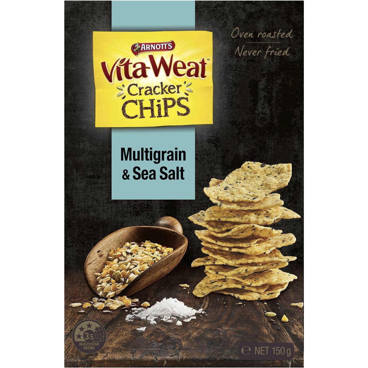 Arnott's Vitaweat Cracker Chips Sea Salt 150g Woolworths